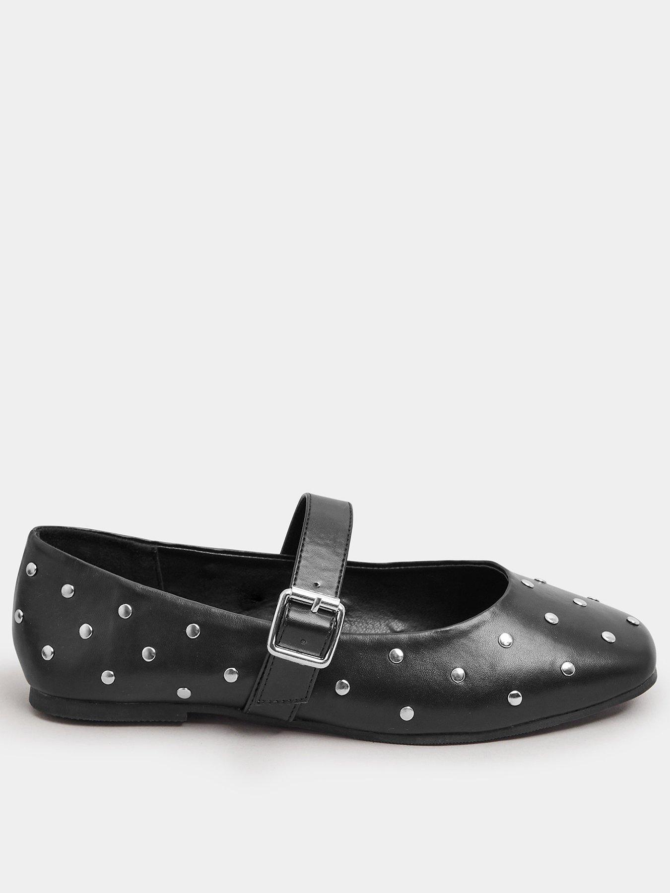 yours-extra-wide-fit-studded-mary-jane-black