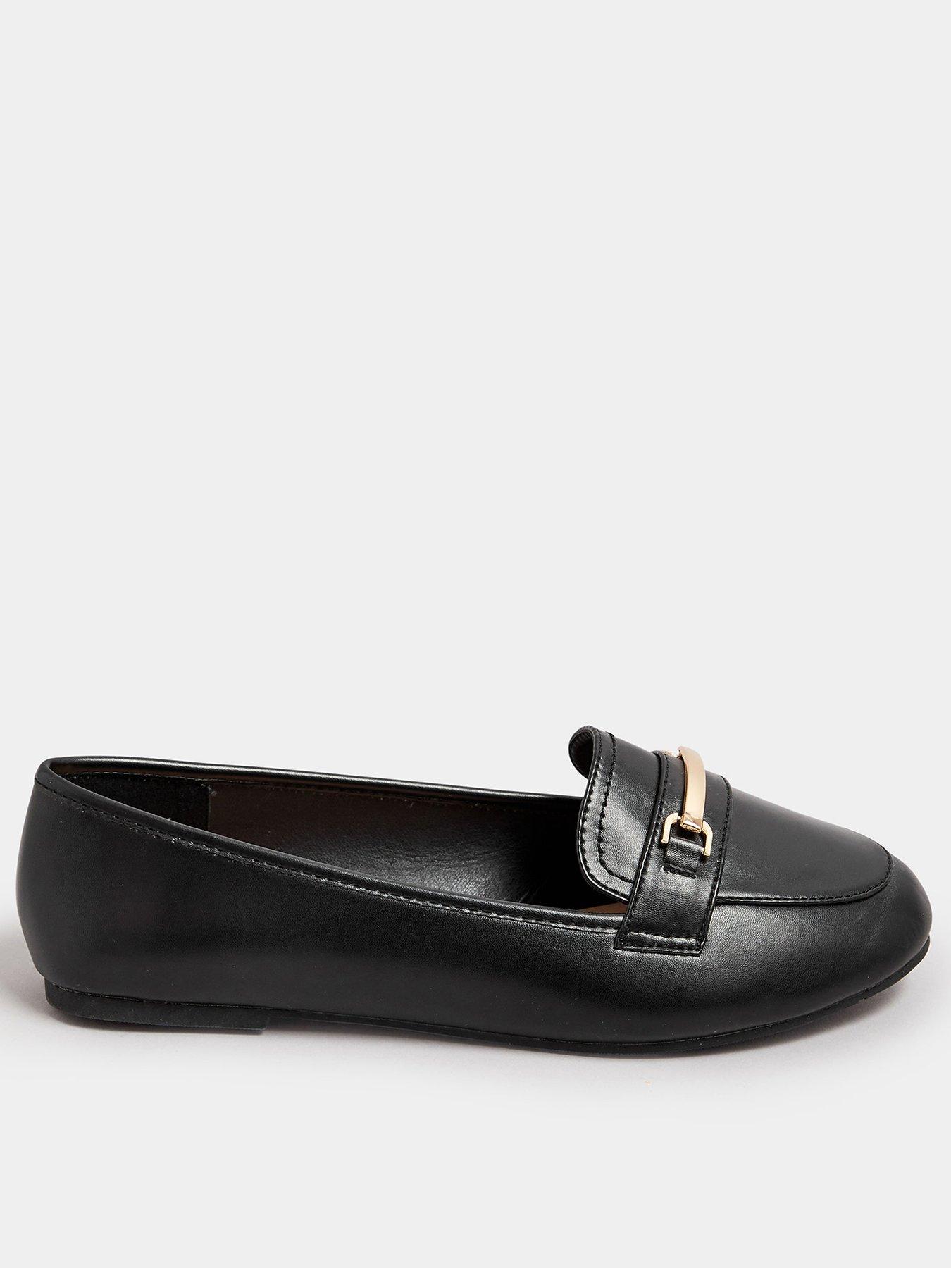 yours-extra-wide-fit-pu-snaffle-loafer-black