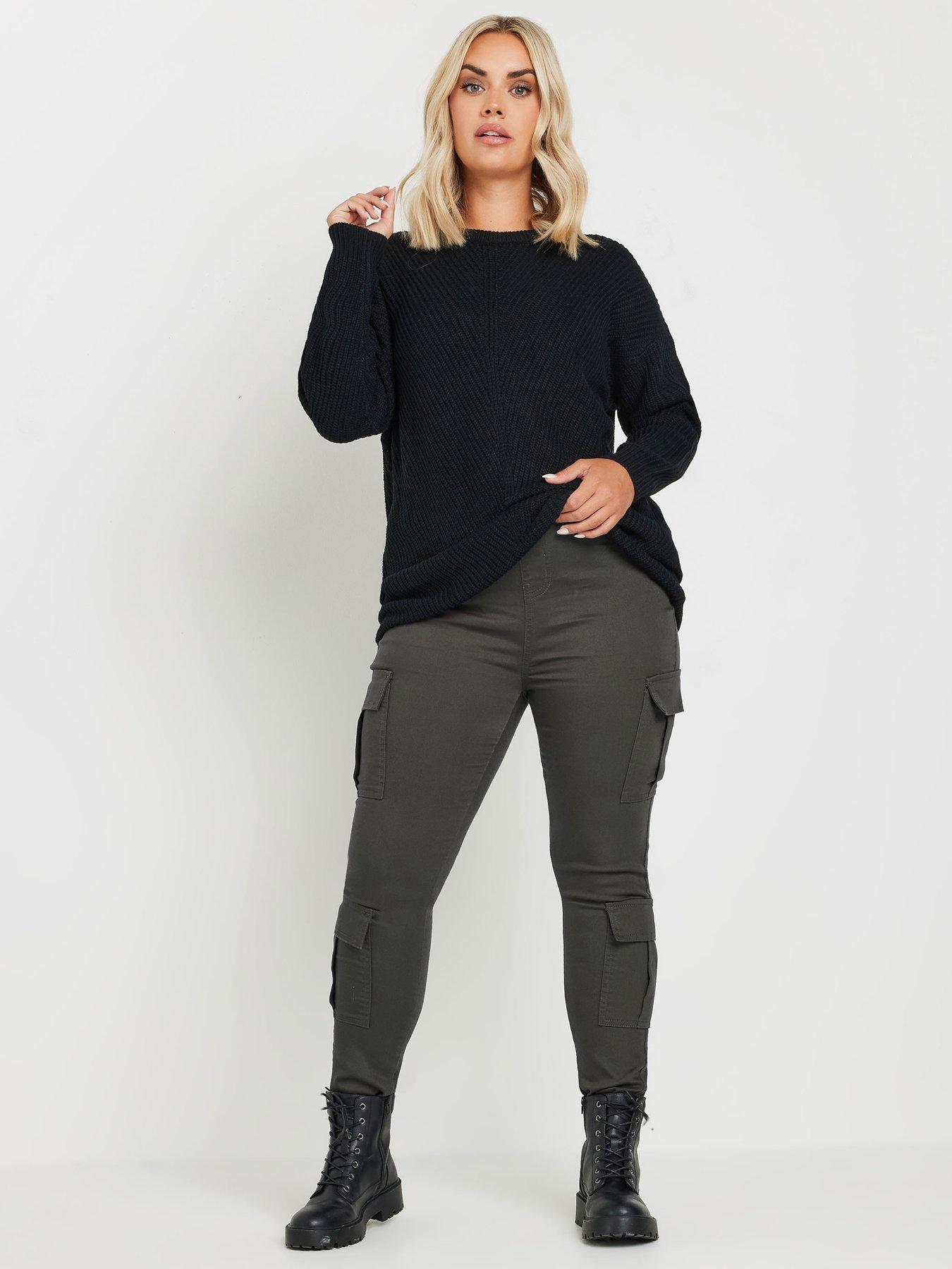 yours-curve-cargo-pocket-jegging-greyback