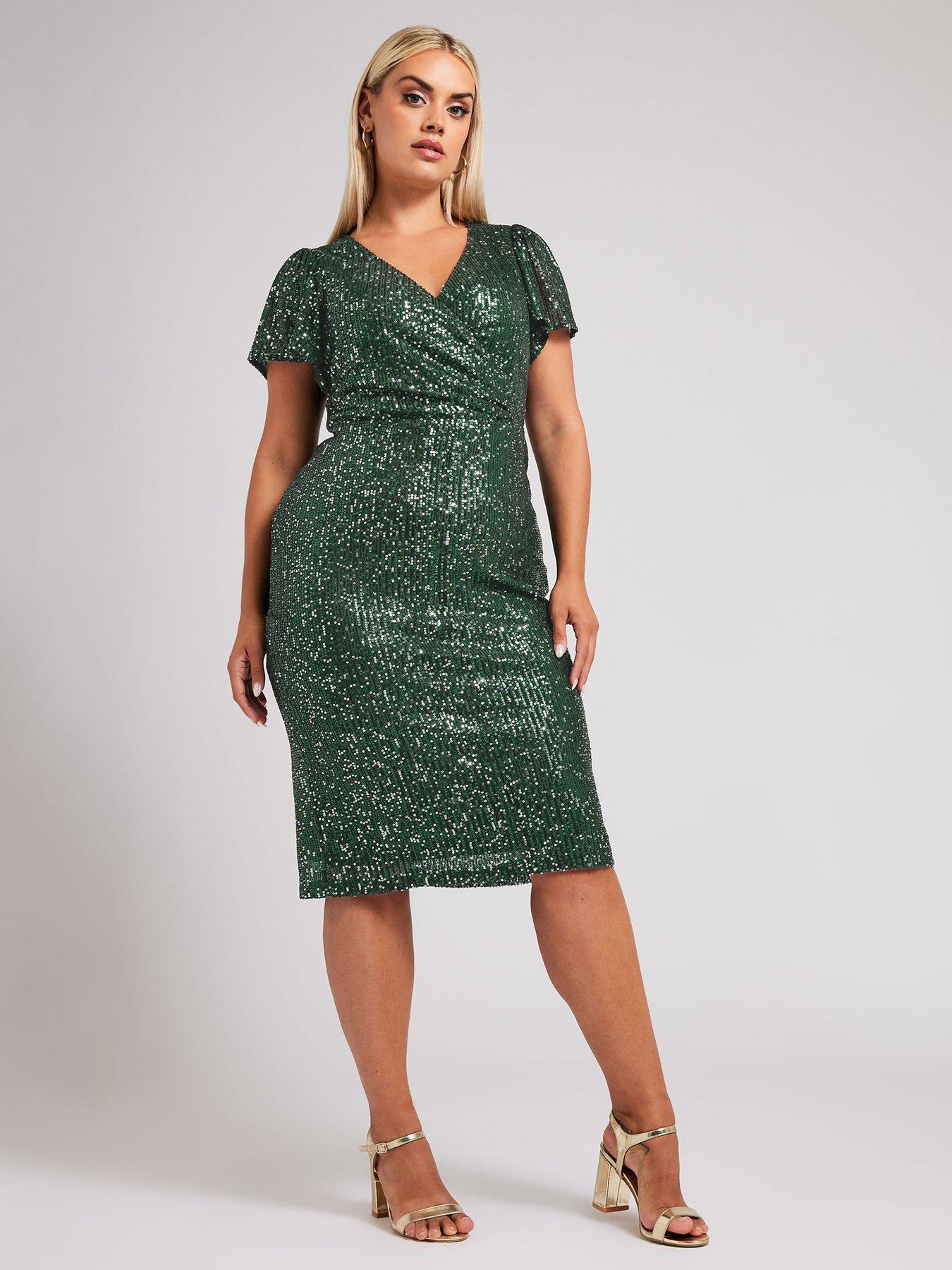 yours-curve-sequin-wrap-shift-dress