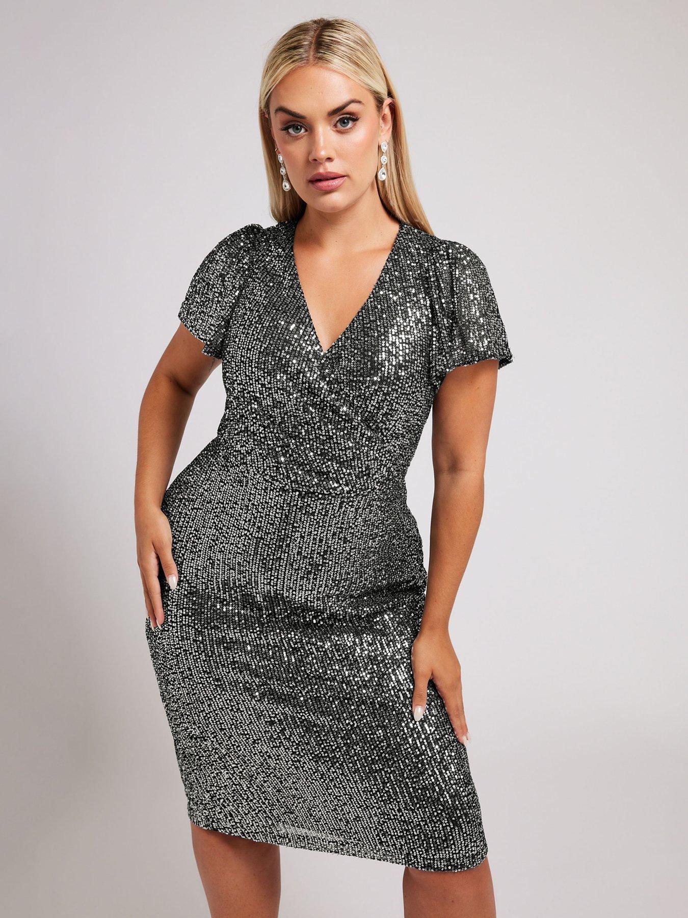 yours-curve-sequin-wrap-shift-dress-silverback