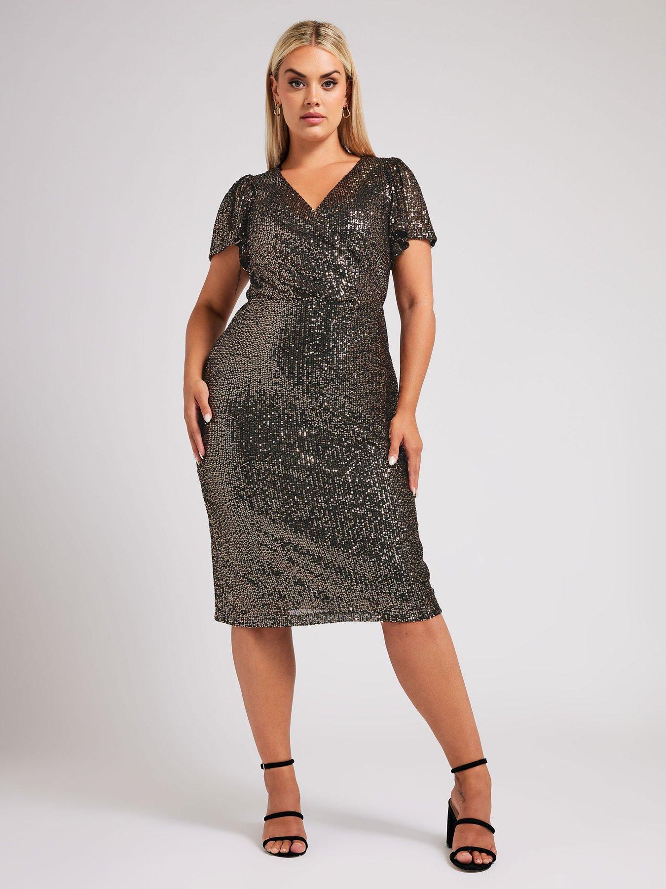 yours-curve-sequin-wrap-shift-dress