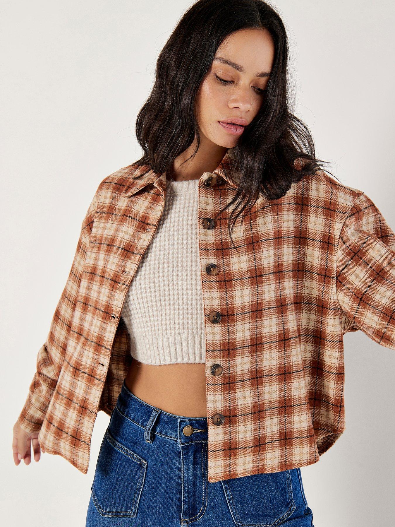 apricot-apricot-plaid-cropped-raw-hem-shacketback