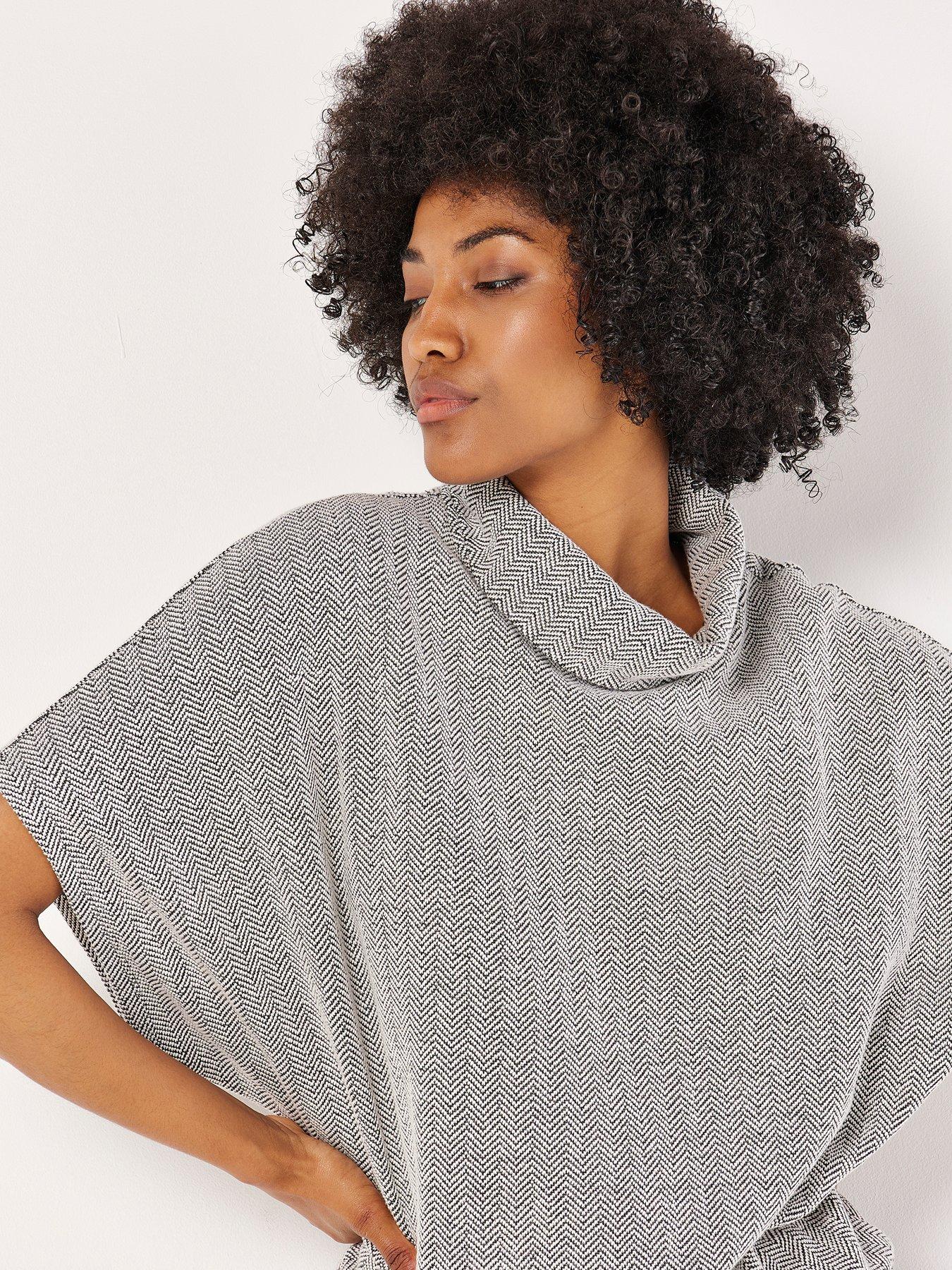 apricot-apricot-chevron-cowl-neck-batwing-topstillFront