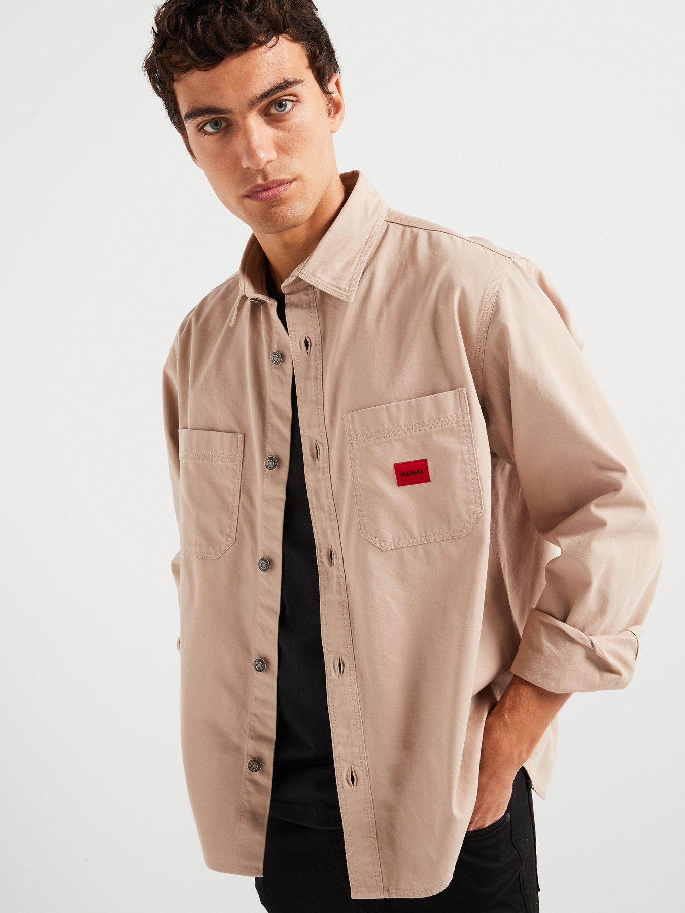 hugo-erato-relaxed-fit-overshirt-beige