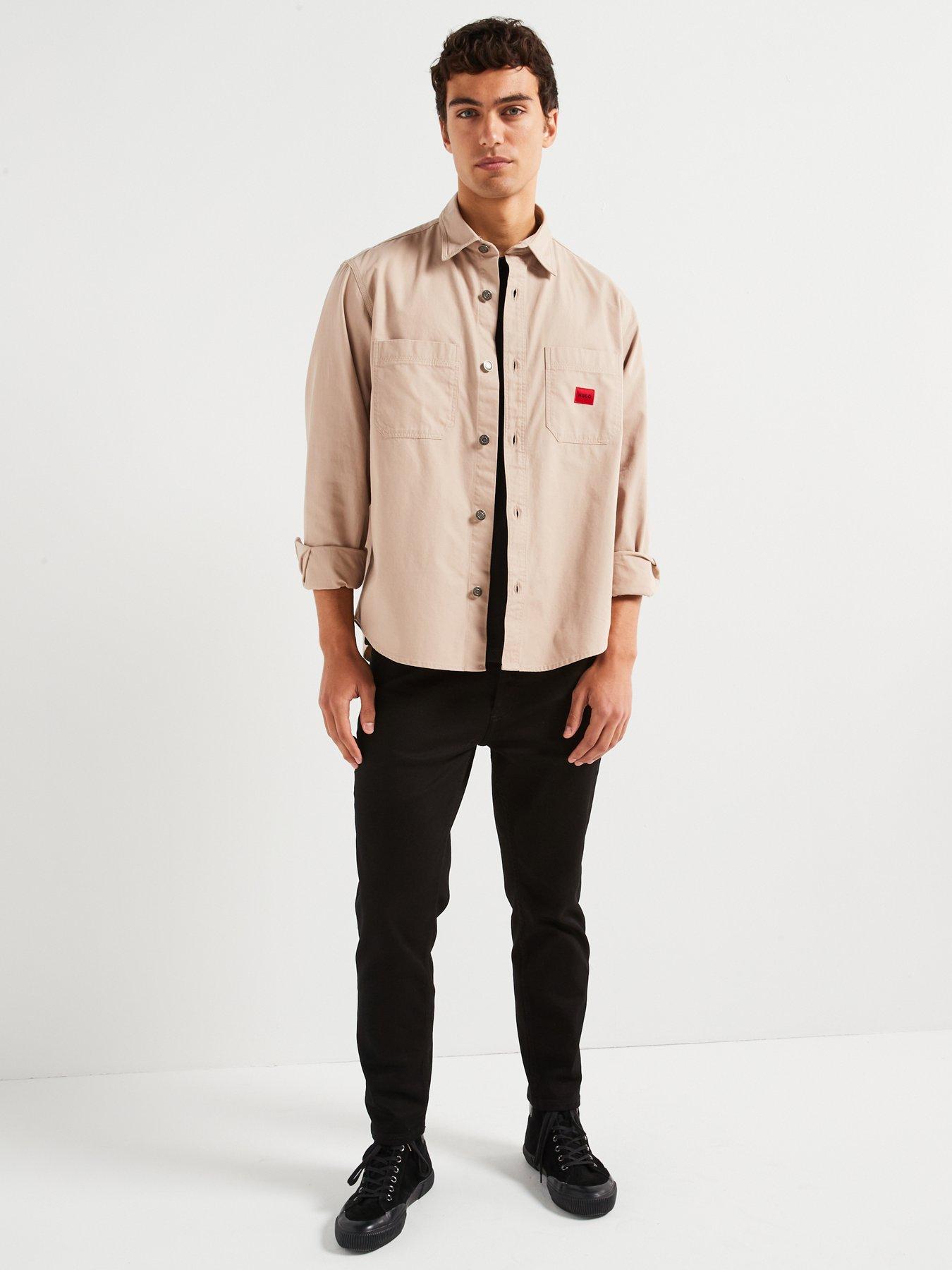 hugo-erato-relaxed-fit-overshirt-beigeback