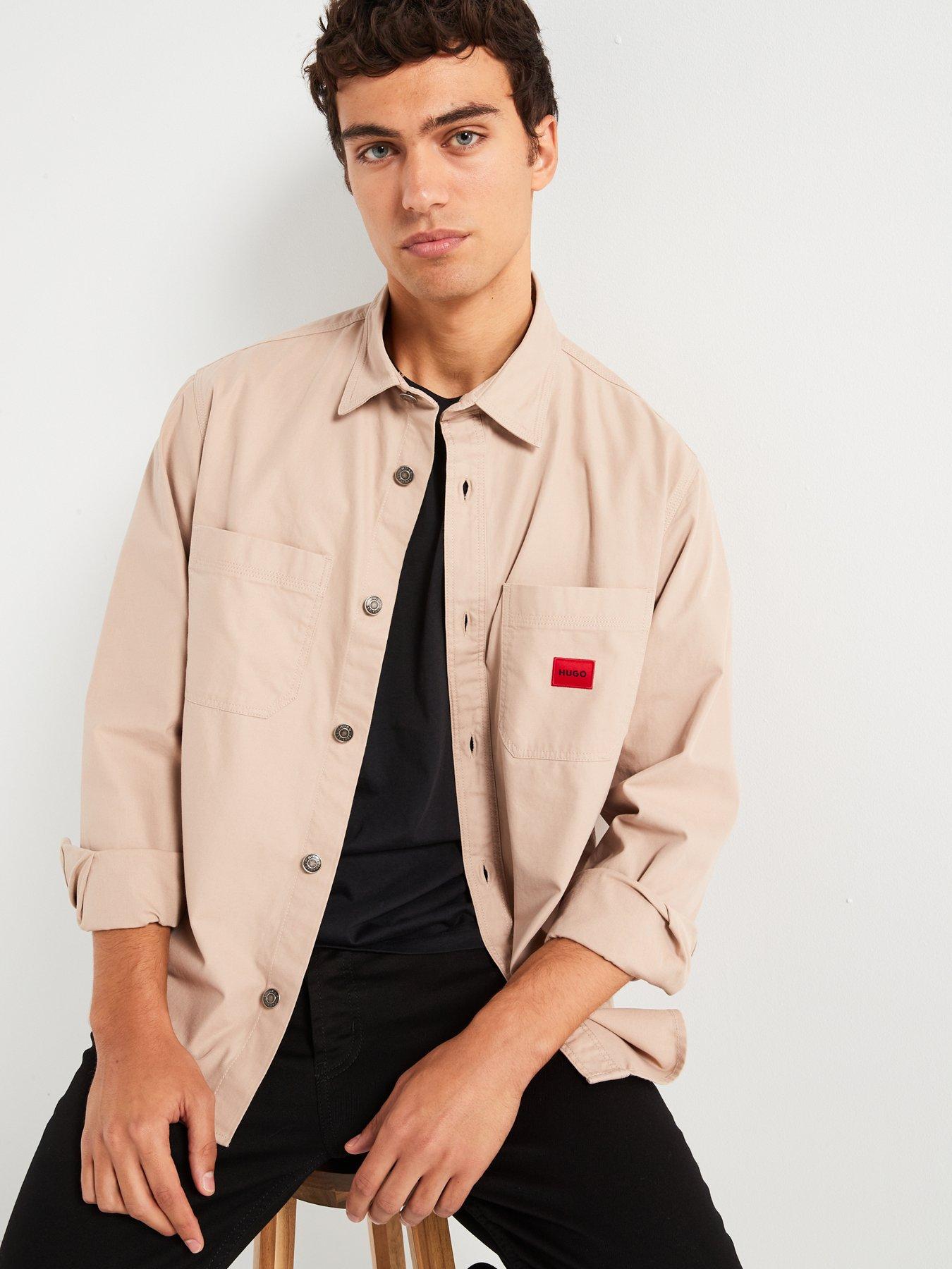 hugo-erato-relaxed-fit-overshirt-beigedetail