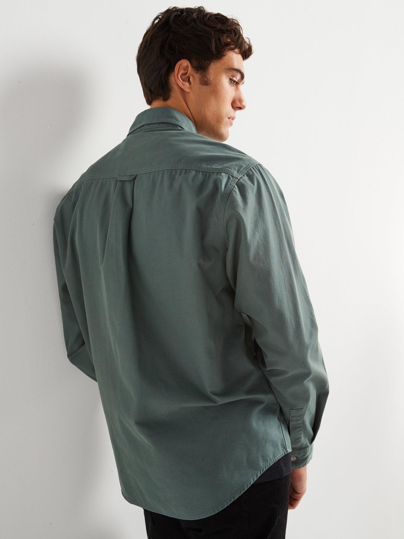 hugo-erato-relaxed-fit-overshirt--dark-greenstillFront