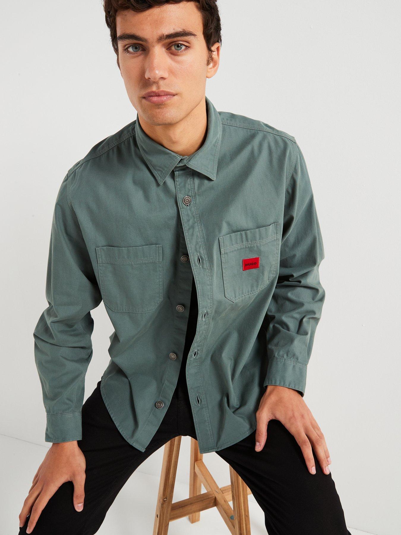 hugo-erato-relaxed-fit-overshirt--dark-greenoutfit