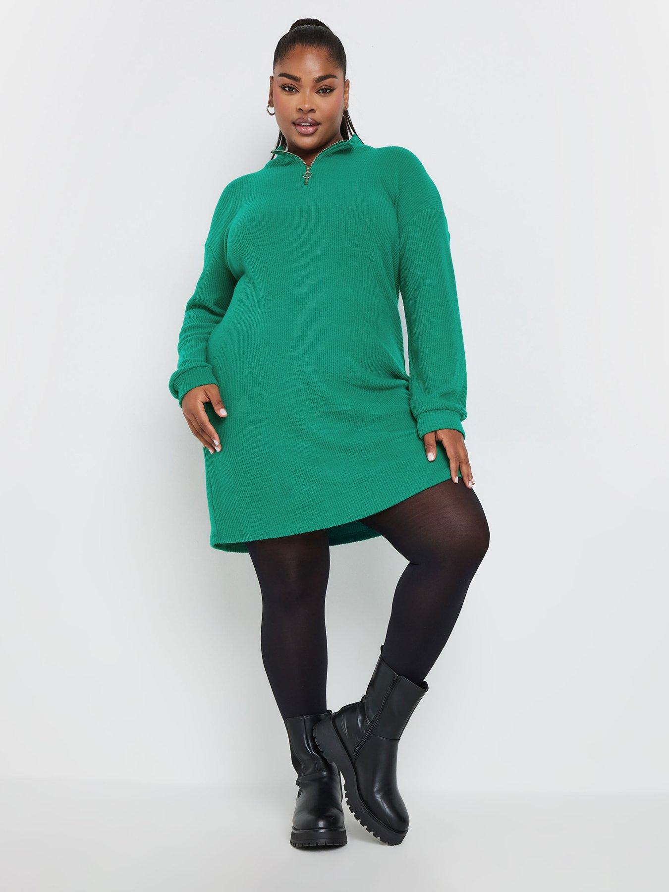 Jumper dress with tights best sale