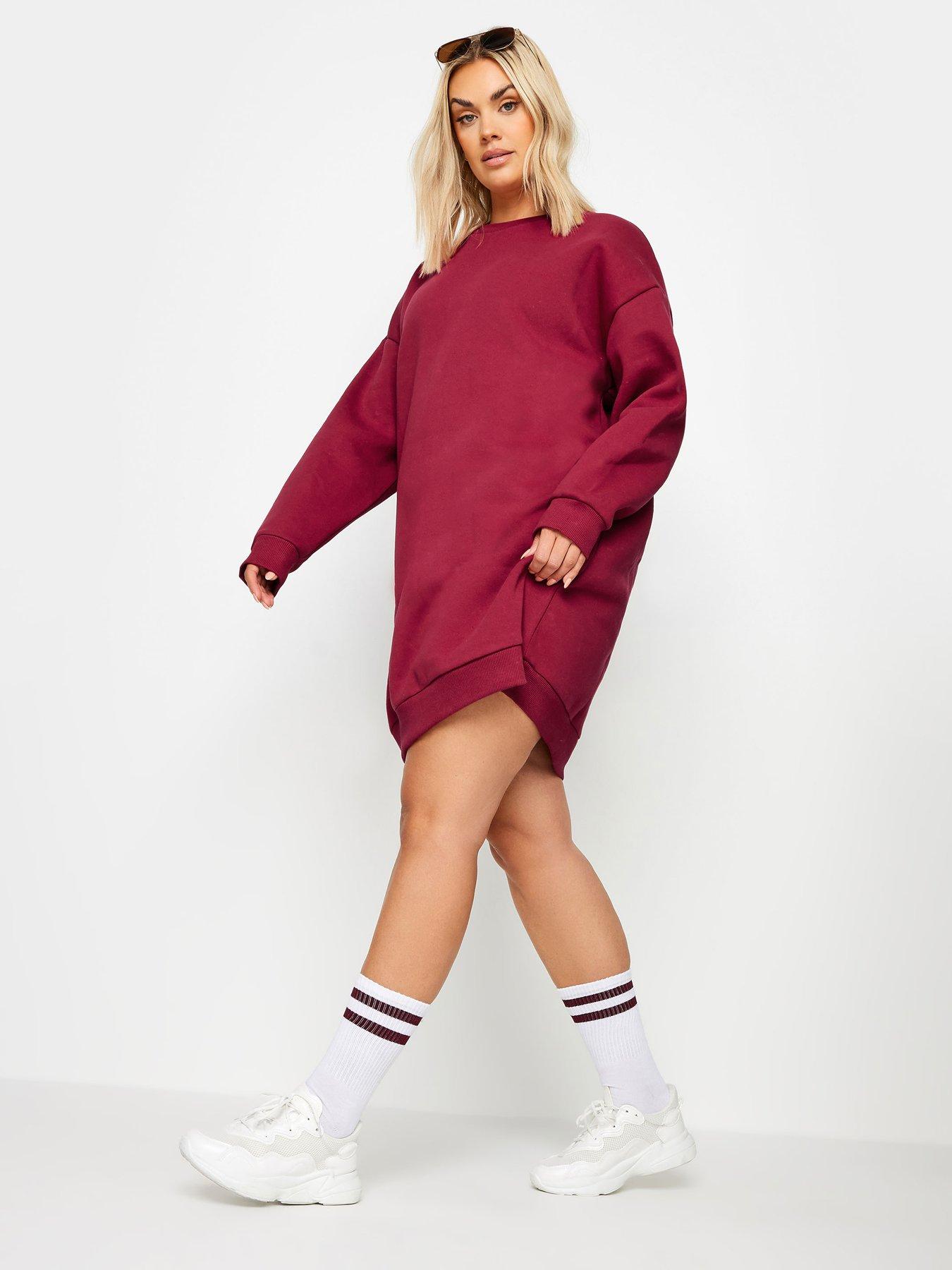 yours-curve-sweatshirt-dress-redback