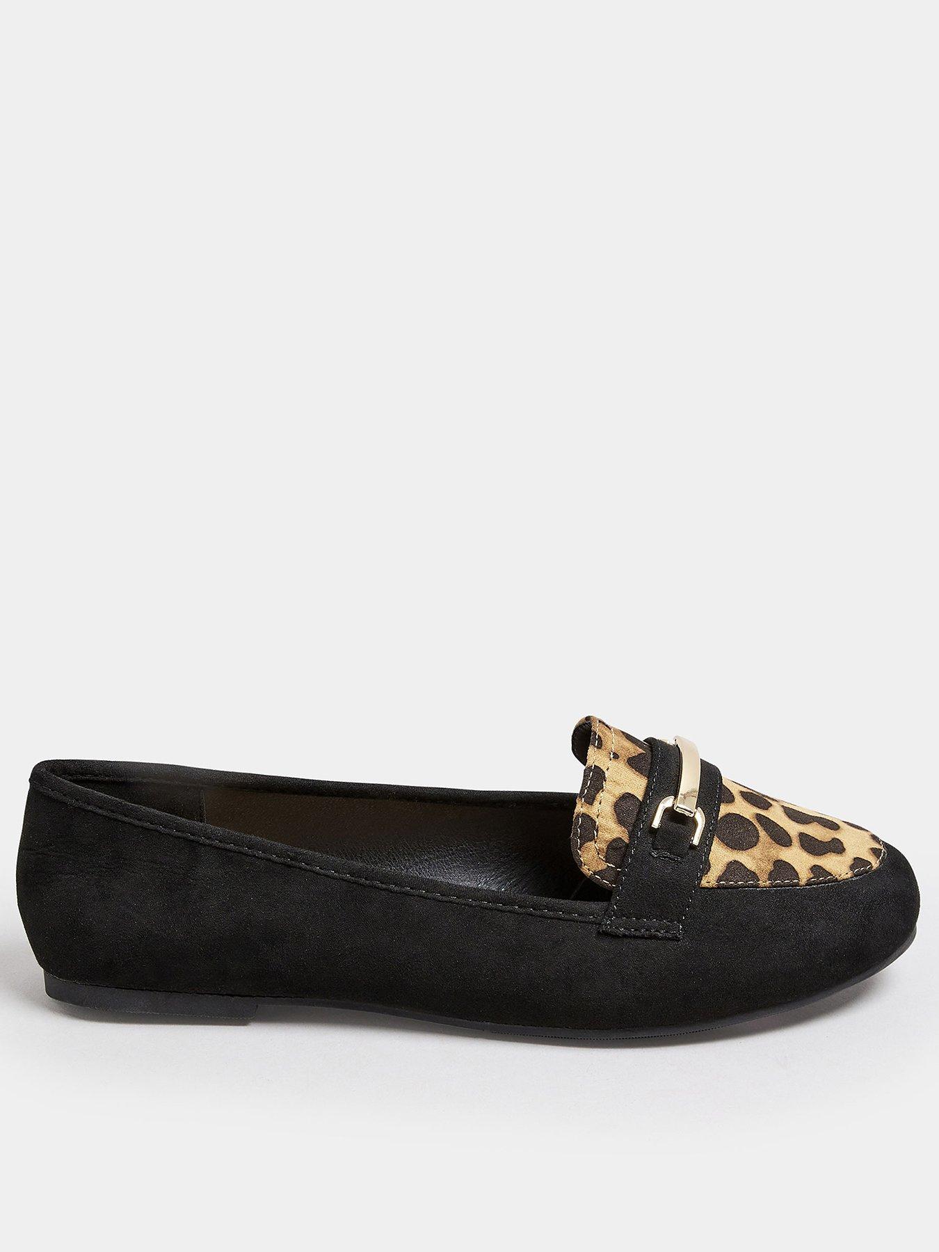 yours-extra-wide-fit-pu-leopard-snaffle-loafer