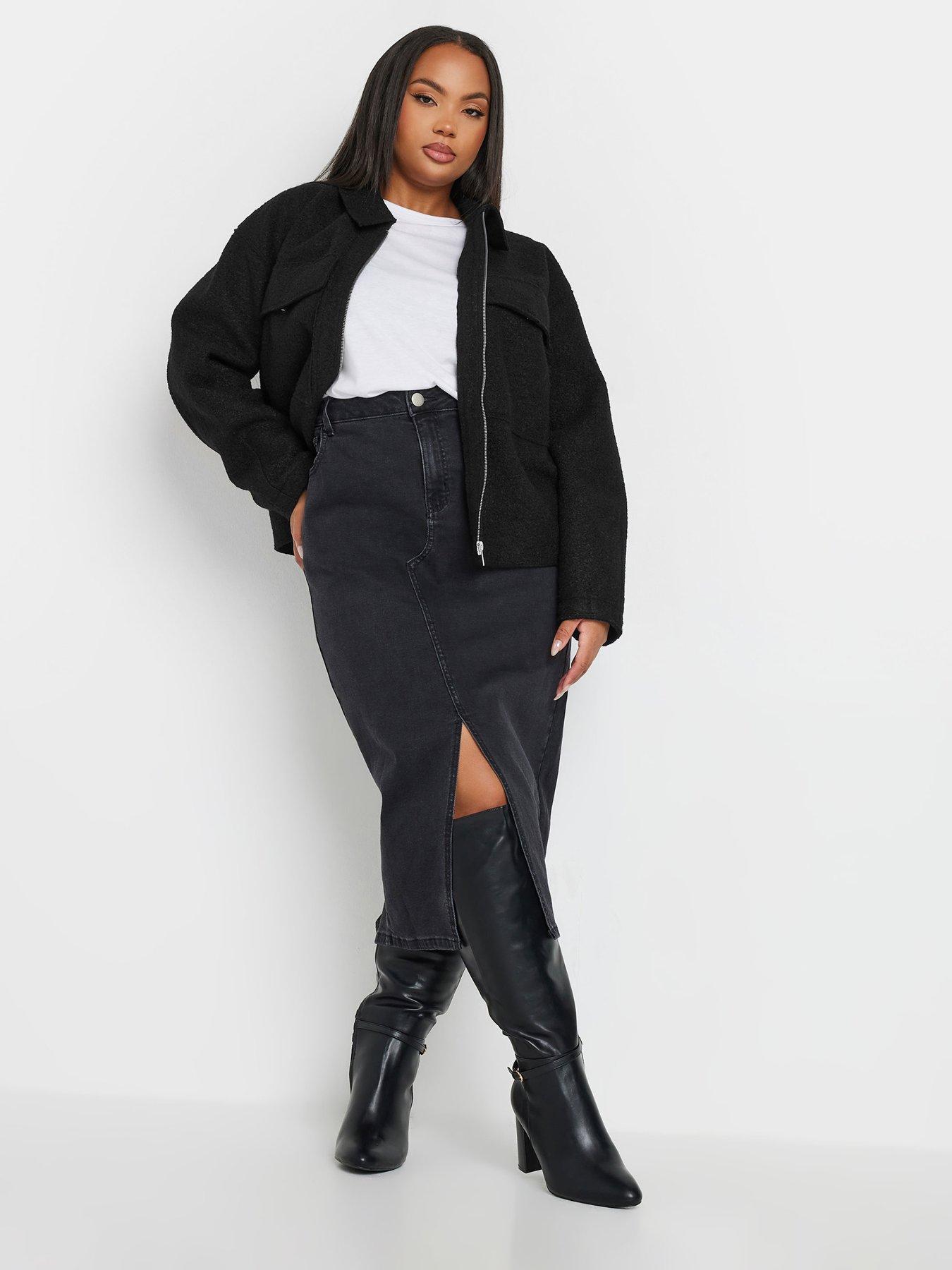 yours-curve-wool-cropped-centre-front-jacket-blackback