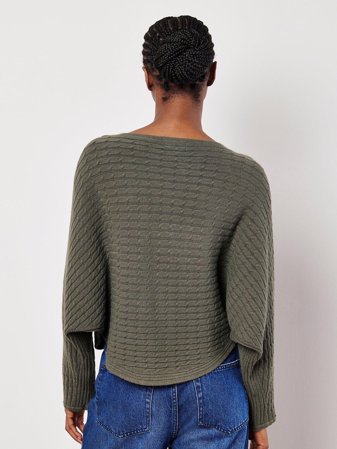 apricot-apricot-cable-stripe-oversized-batwing-jumperdetail