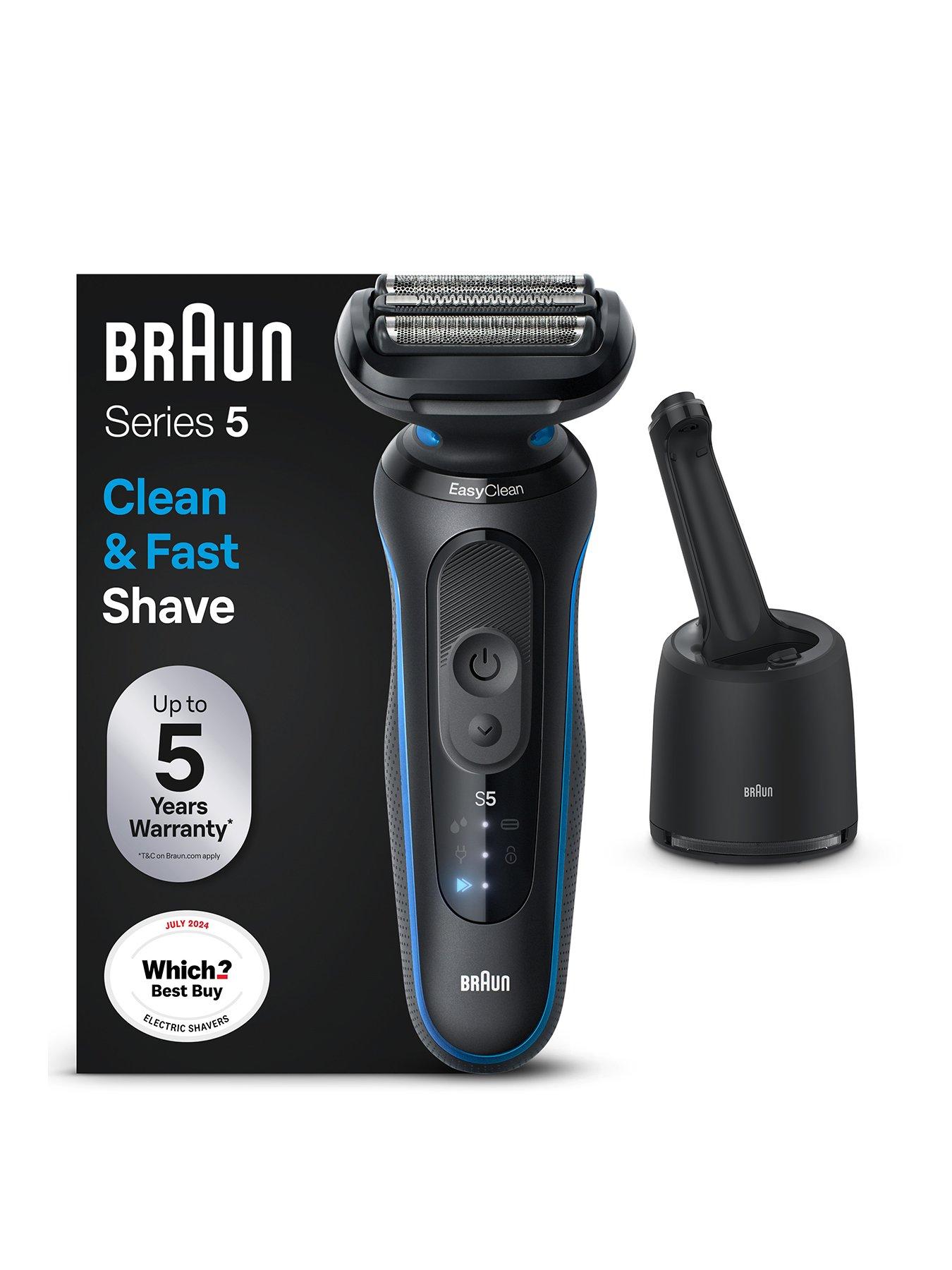 undefined Braun Electric Shaver, Series 5, With SmartCare Center, 52-B7000cc, Blue