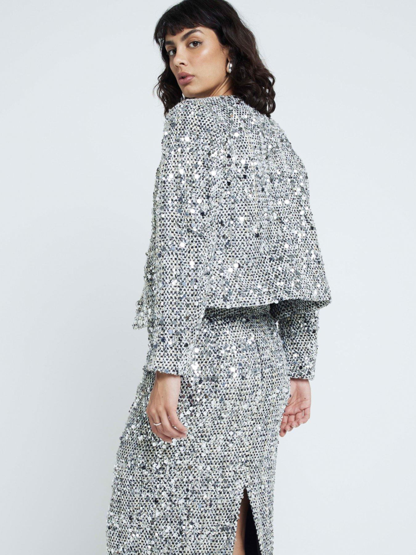 river-island-sparkly-collarless-jacket-silverstillFront