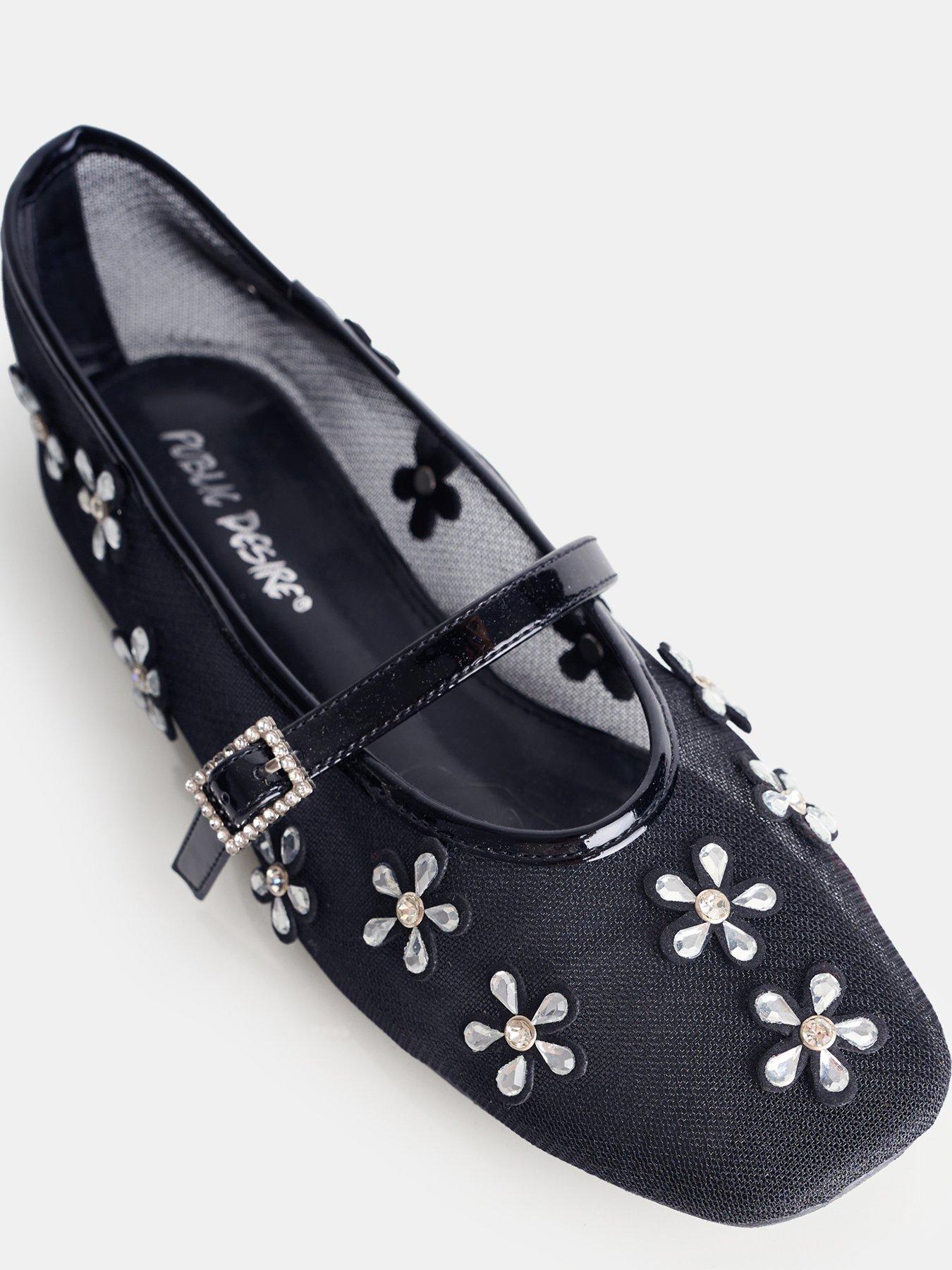 public-desire-coquette-embellished-flat-shoe-blackoutfit