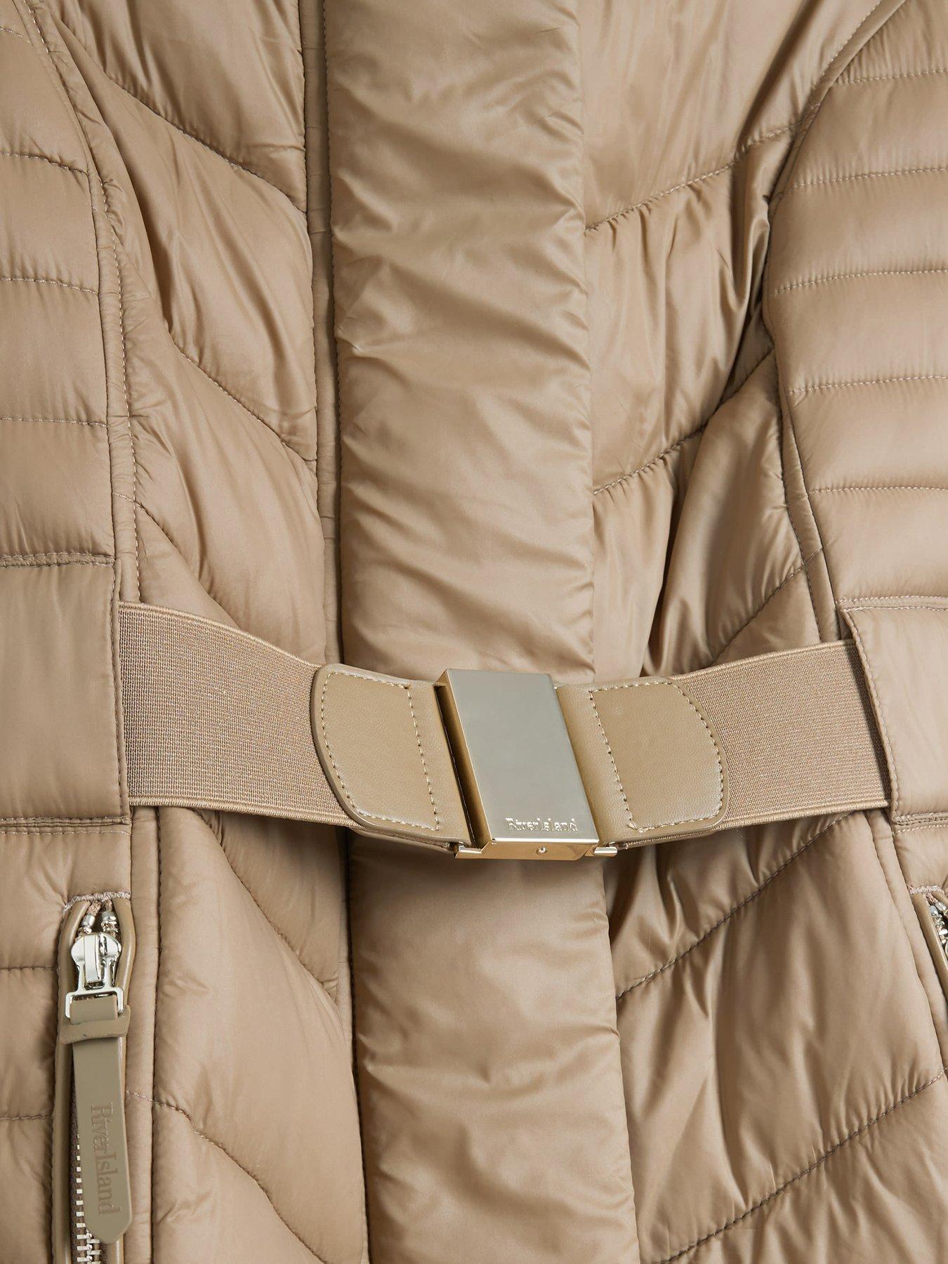 river-island-slim-padded-jacket-light-browndetail