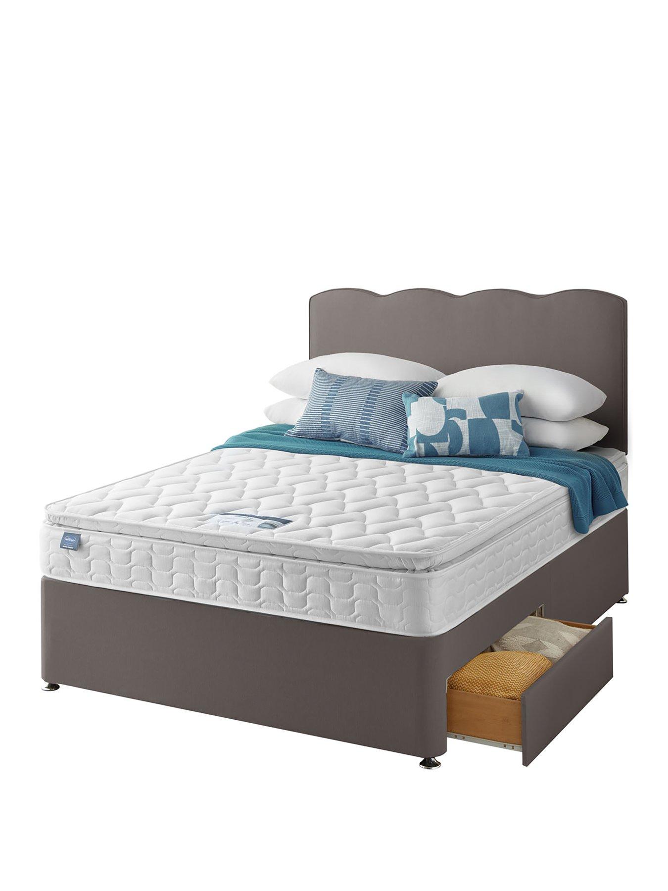 silentnight-pippa-pillowtop-mattress-with-divan-bed-base-and-wavenbspheadboard-slate-greystillFront