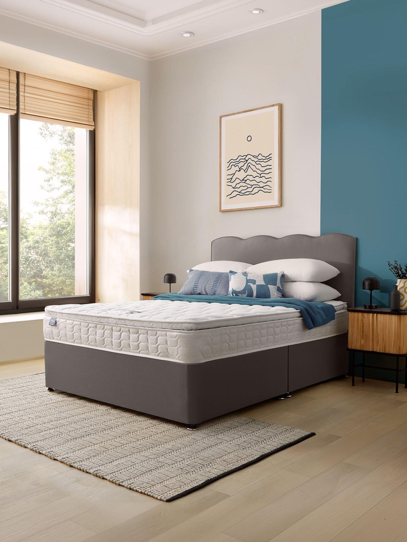 silentnight-pippa-pillowtop-mattress-with-divan-bed-base-and-wavenbspheadboard-slate-greydetail