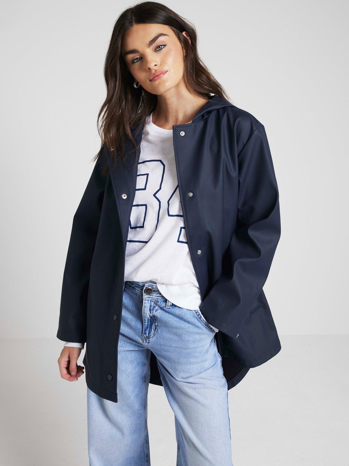 river-island-hooded-rain-mac-navy