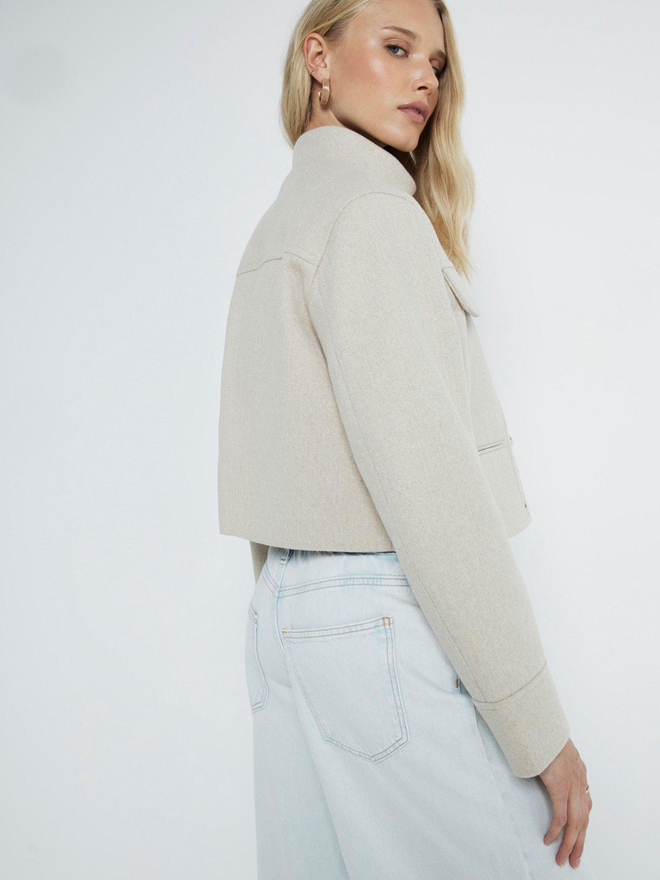 river-island-funnel-neck-short-jacket-light-beigestillFront