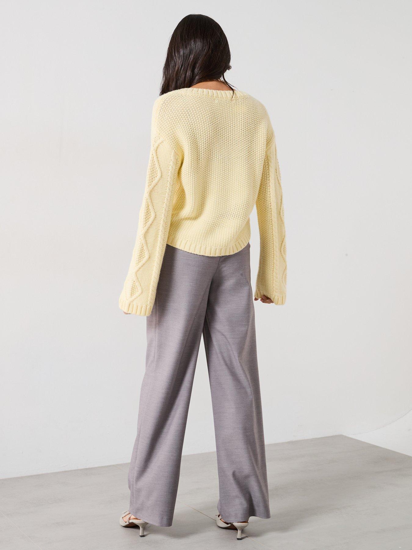 v-by-very-pleated-high-waist-trouser-greystillFront