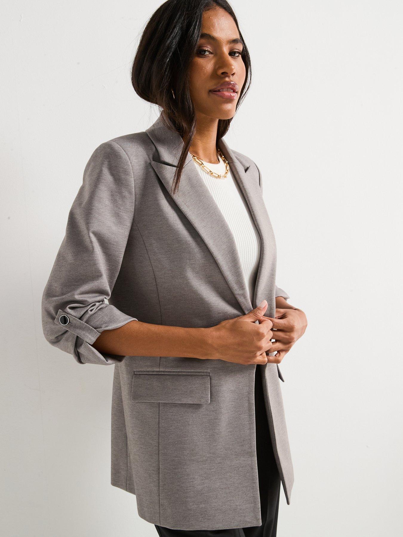 everyday-jersey-button-tab-blazer-greyoutfit