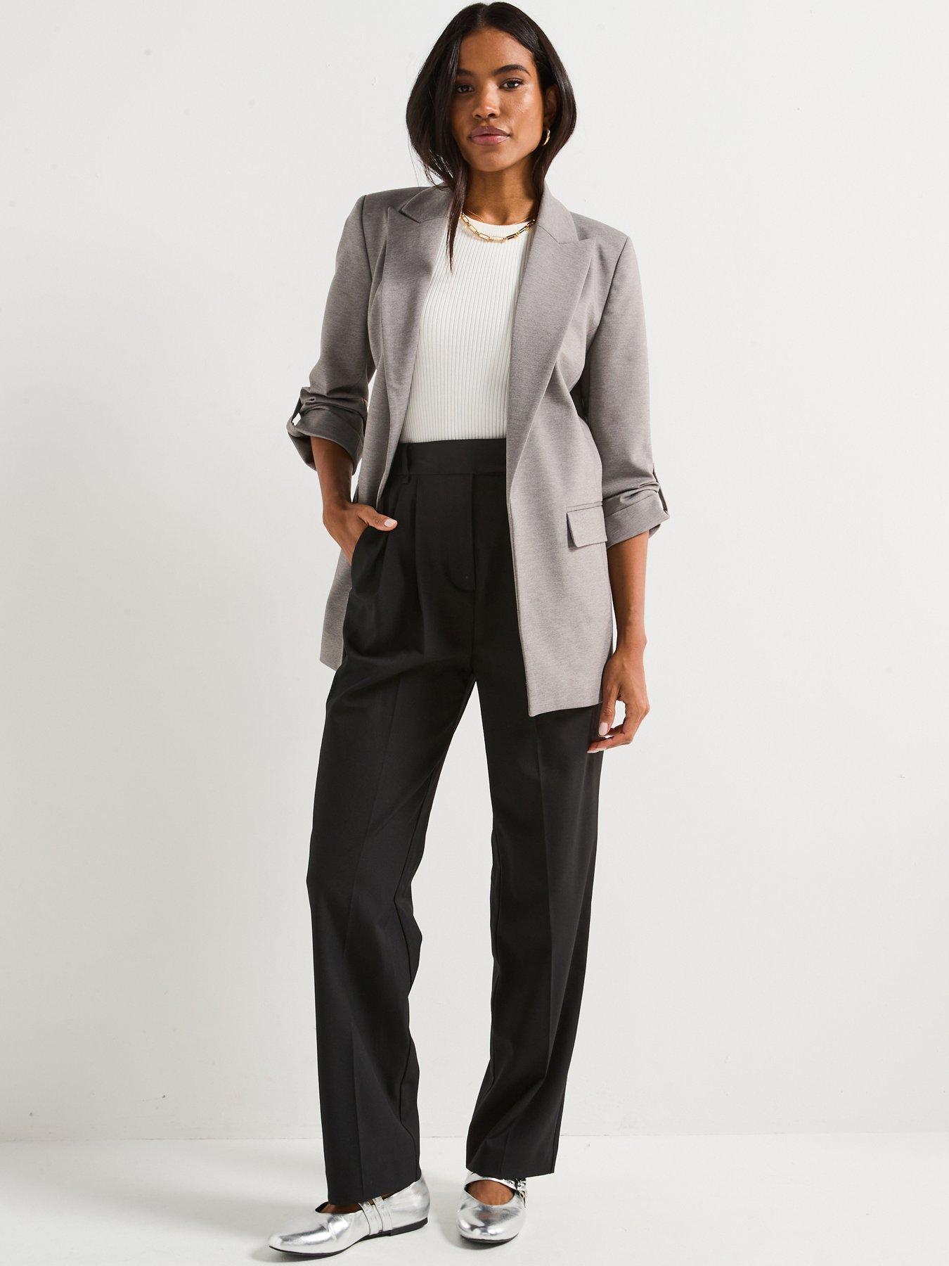 everyday-jersey-button-tab-blazer-greydetail