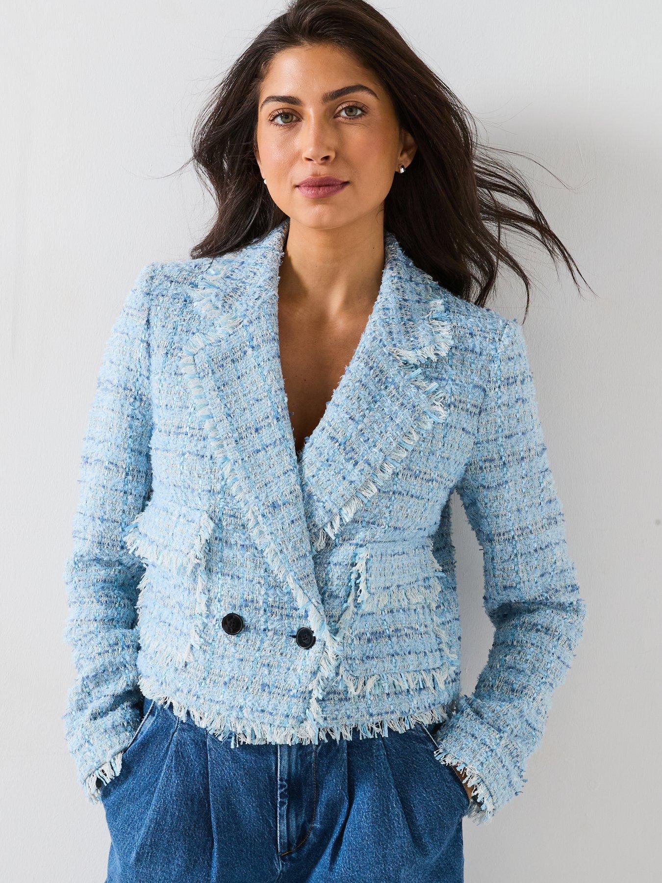 v-by-very-short-utility-boucle-jacket-blue