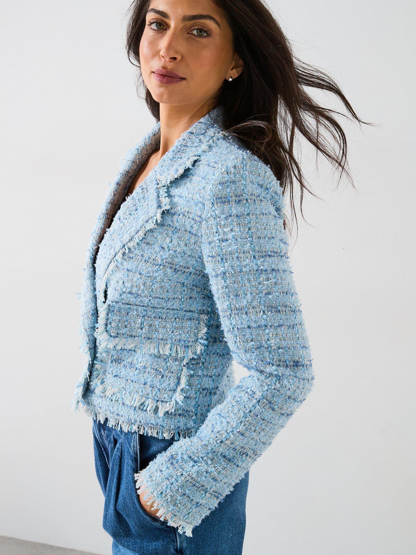 v-by-very-short-utility-boucle-jacket-blueoutfit