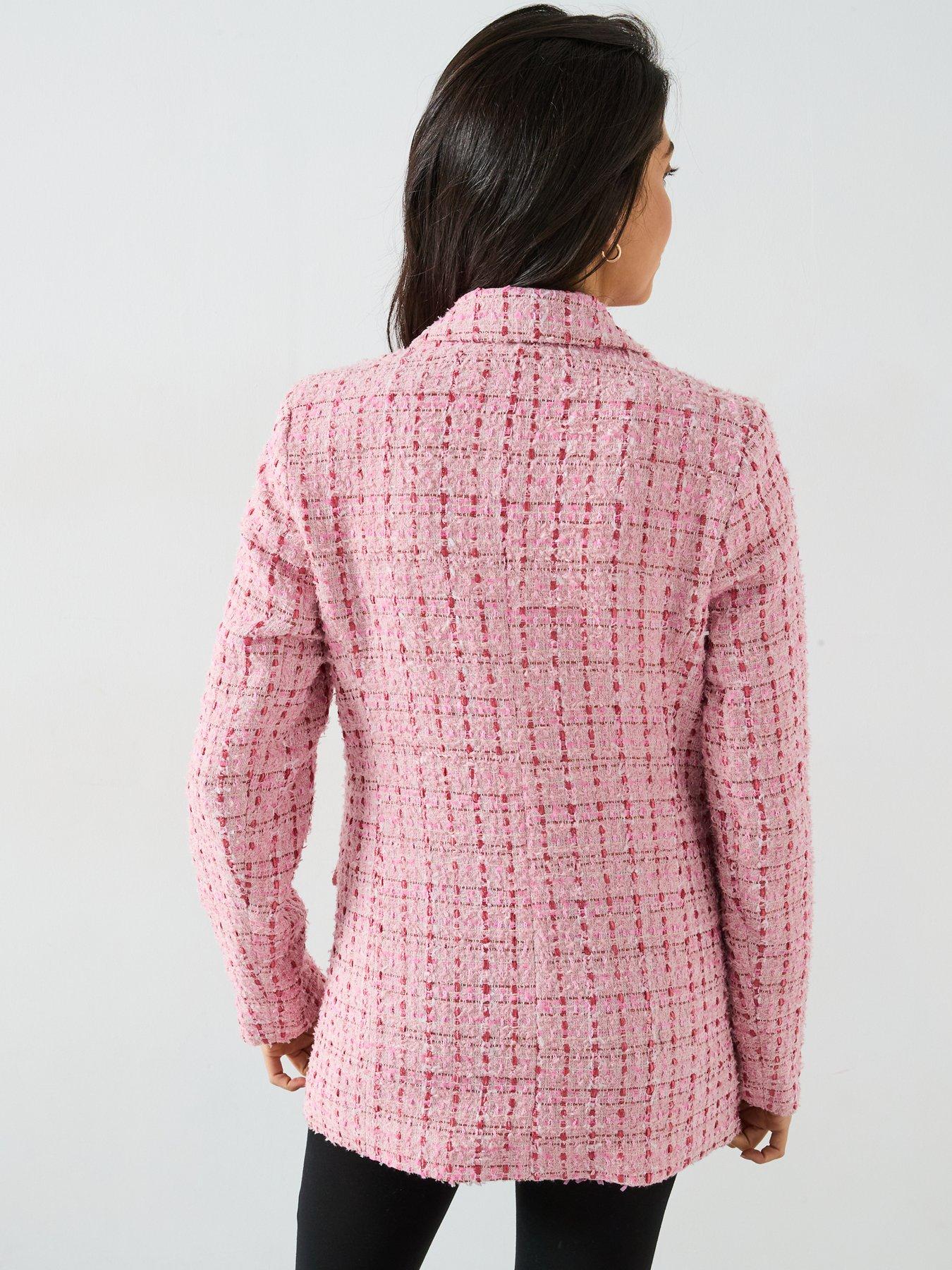 v-by-very-boucle-military-blazer-pinkstillFront