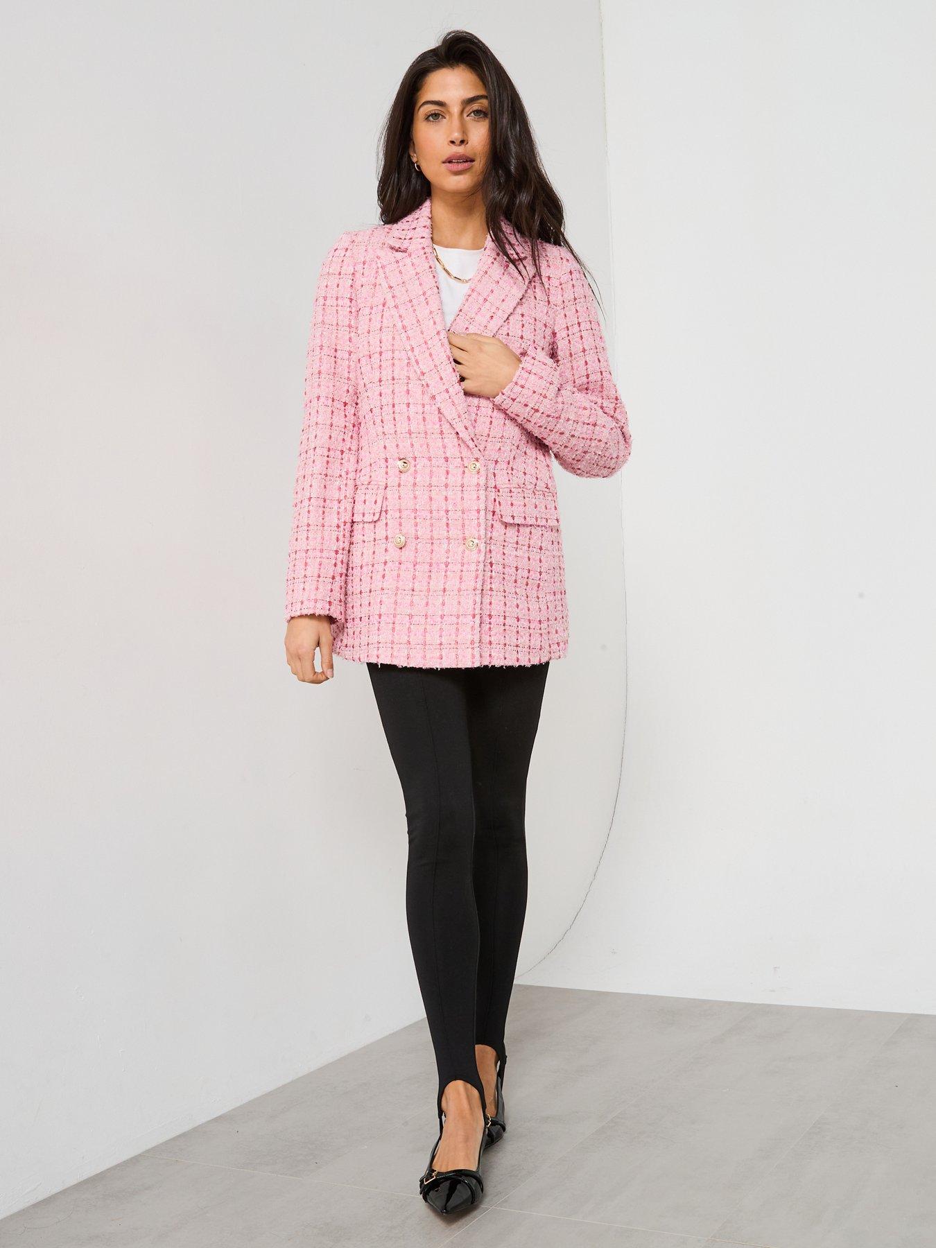 v-by-very-boucle-military-blazer-pinkdetail