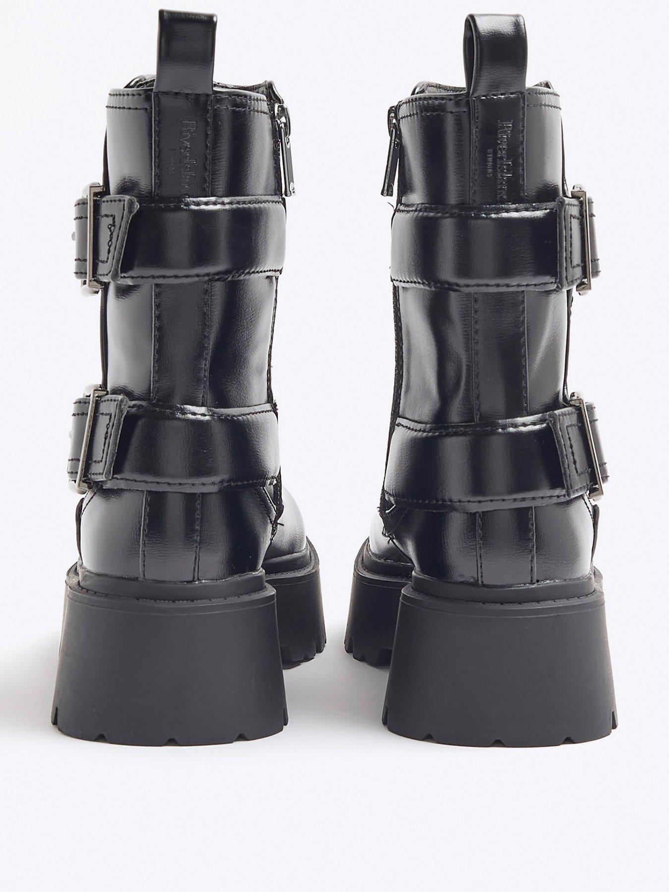 Image 3 of 6 of River Island Chunky Block Boot - Black