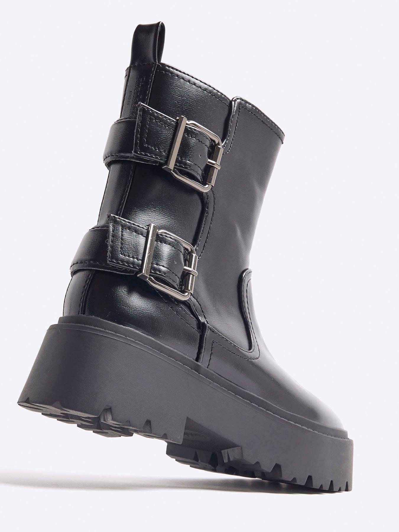Image 6 of 6 of River Island Chunky Block Boot - Black