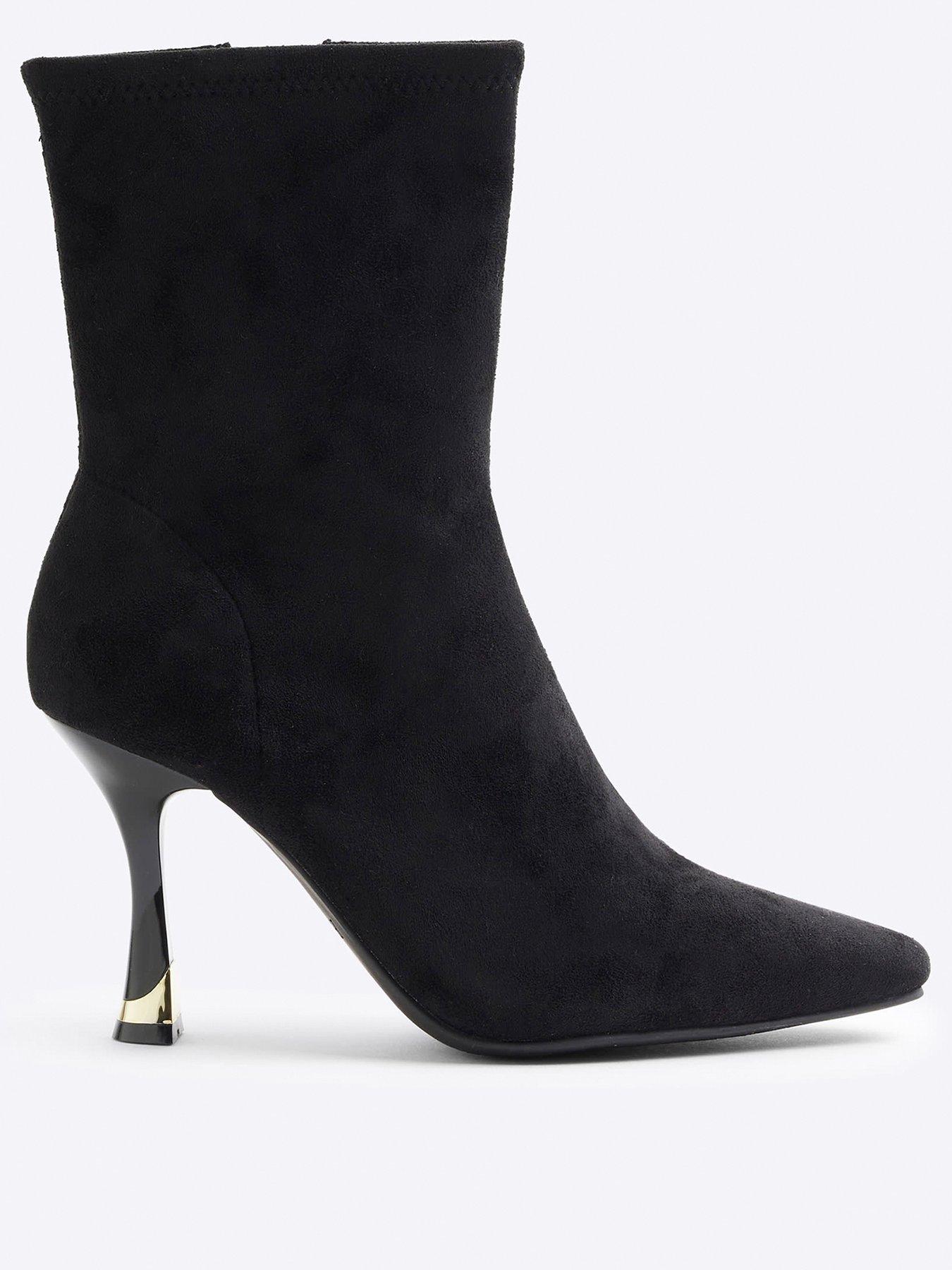 river-island-suedette-sock-boots-black