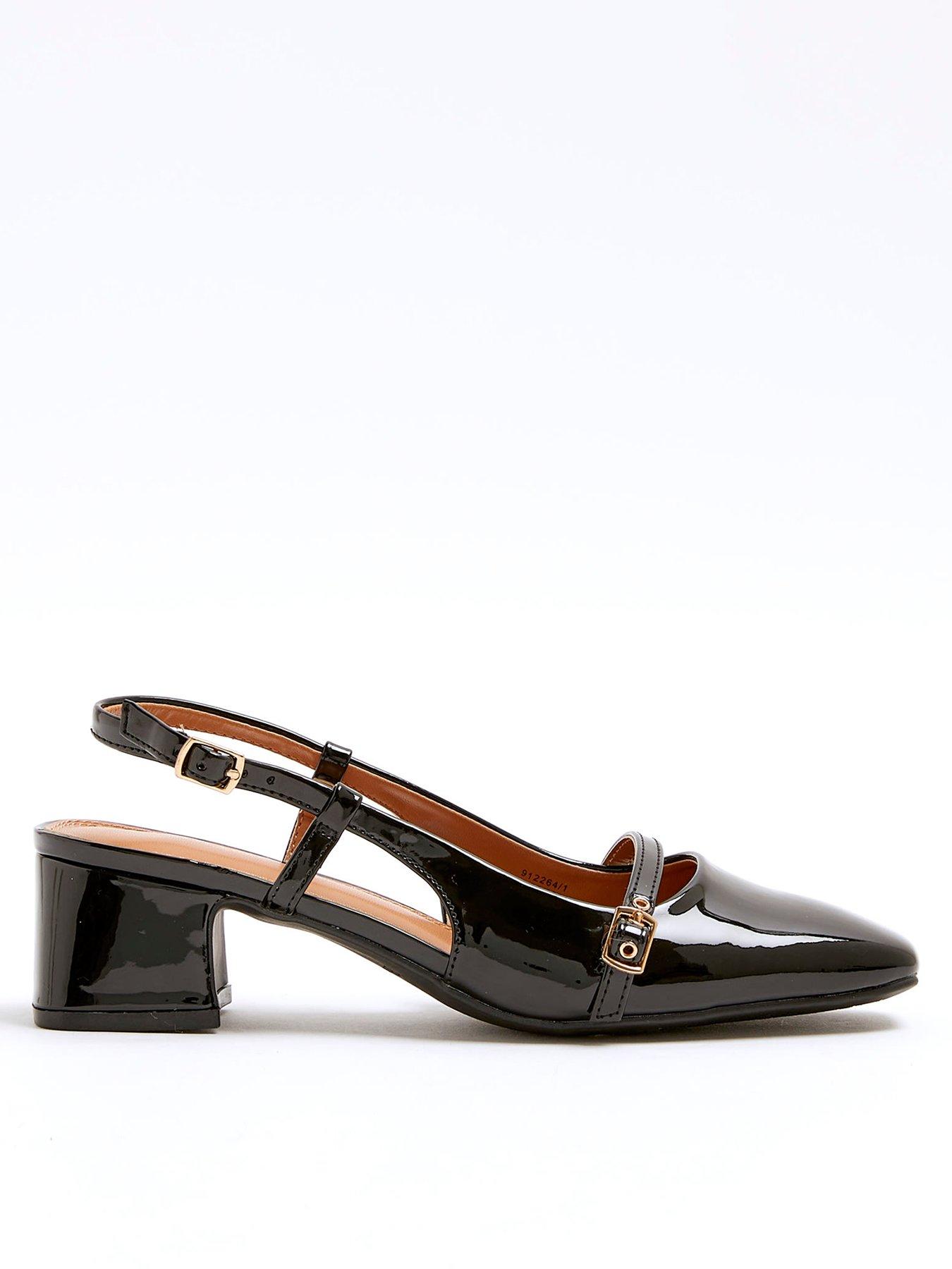 river-island-buckle-strap-block-heel-black