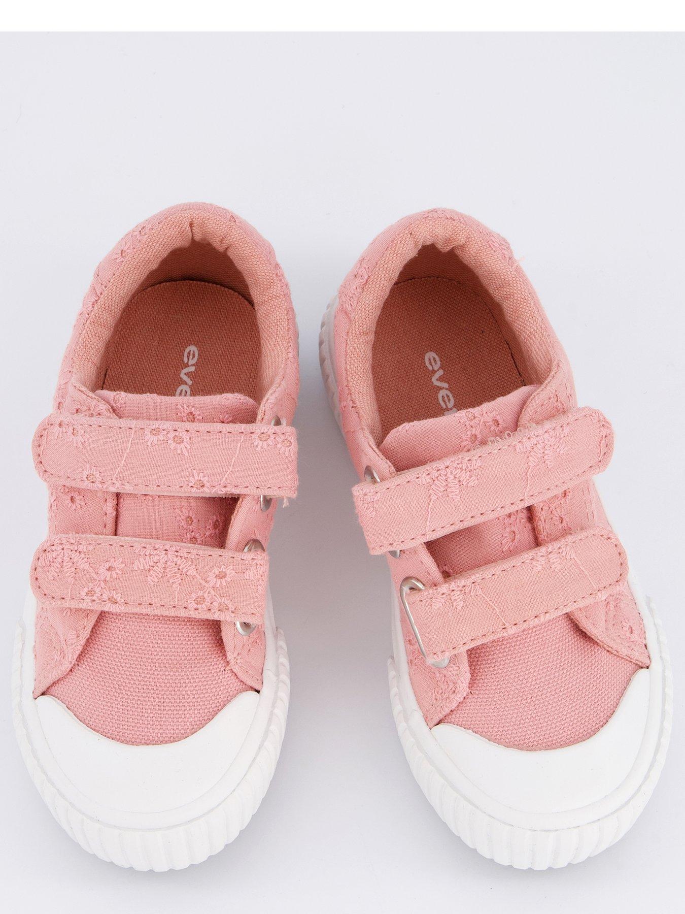 Image 3 of 7 of Everyday Girls Broderie Twin Strap Pump - Pink