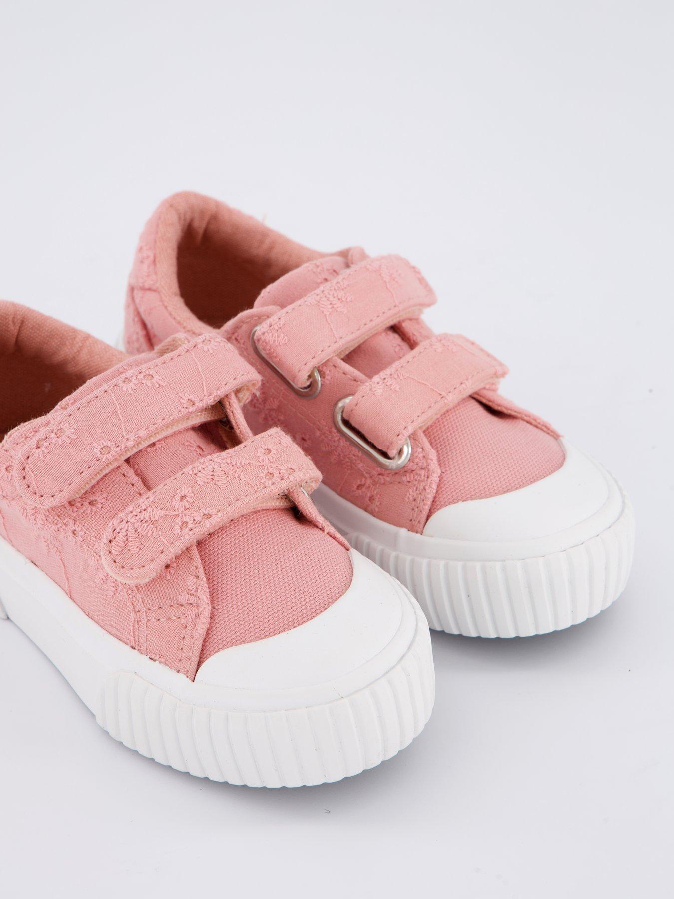 Image 5 of 7 of Everyday Girls Broderie Twin Strap Pump - Pink
