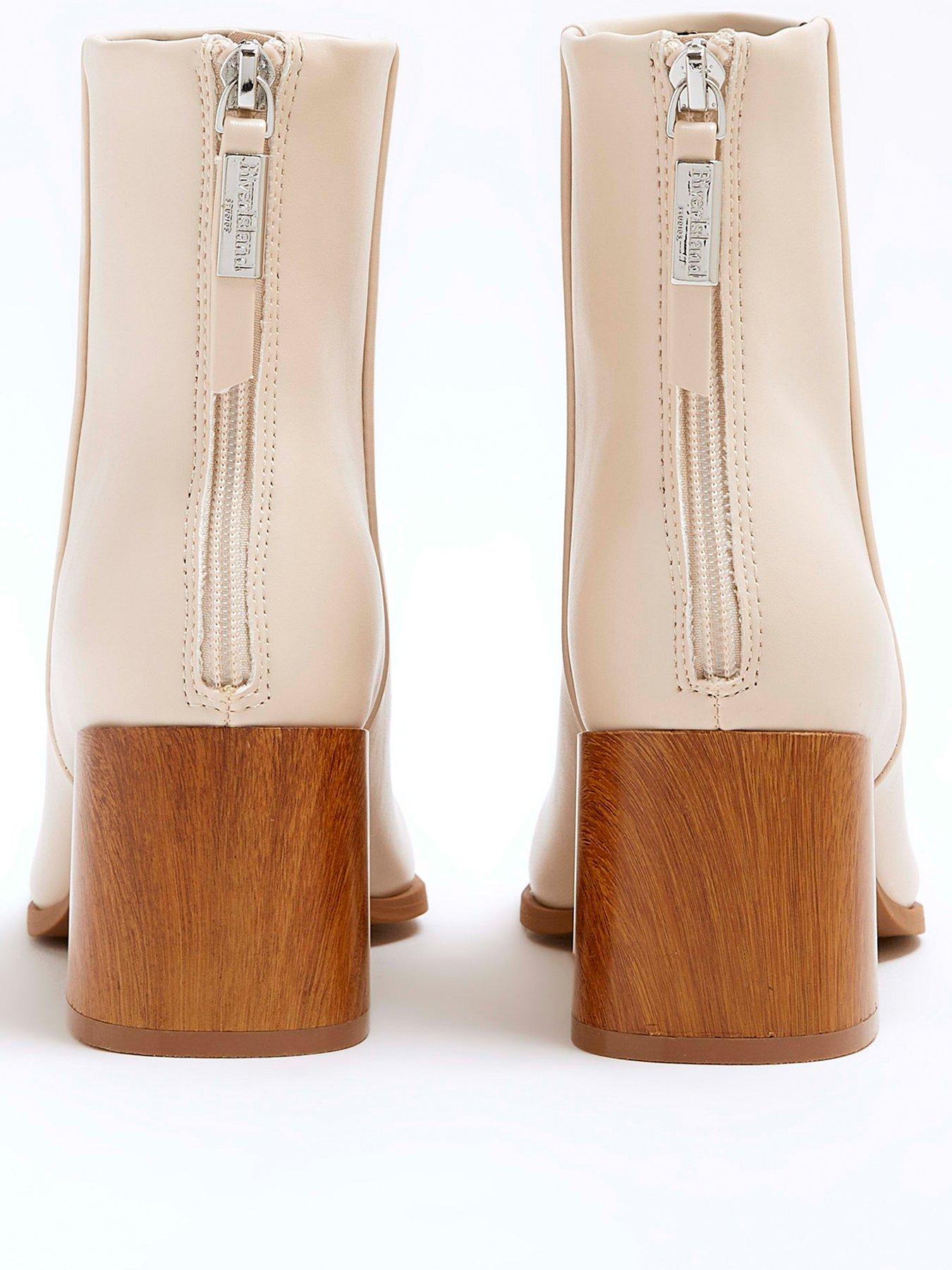 river-island-block-heel-ankle-boot-creamback