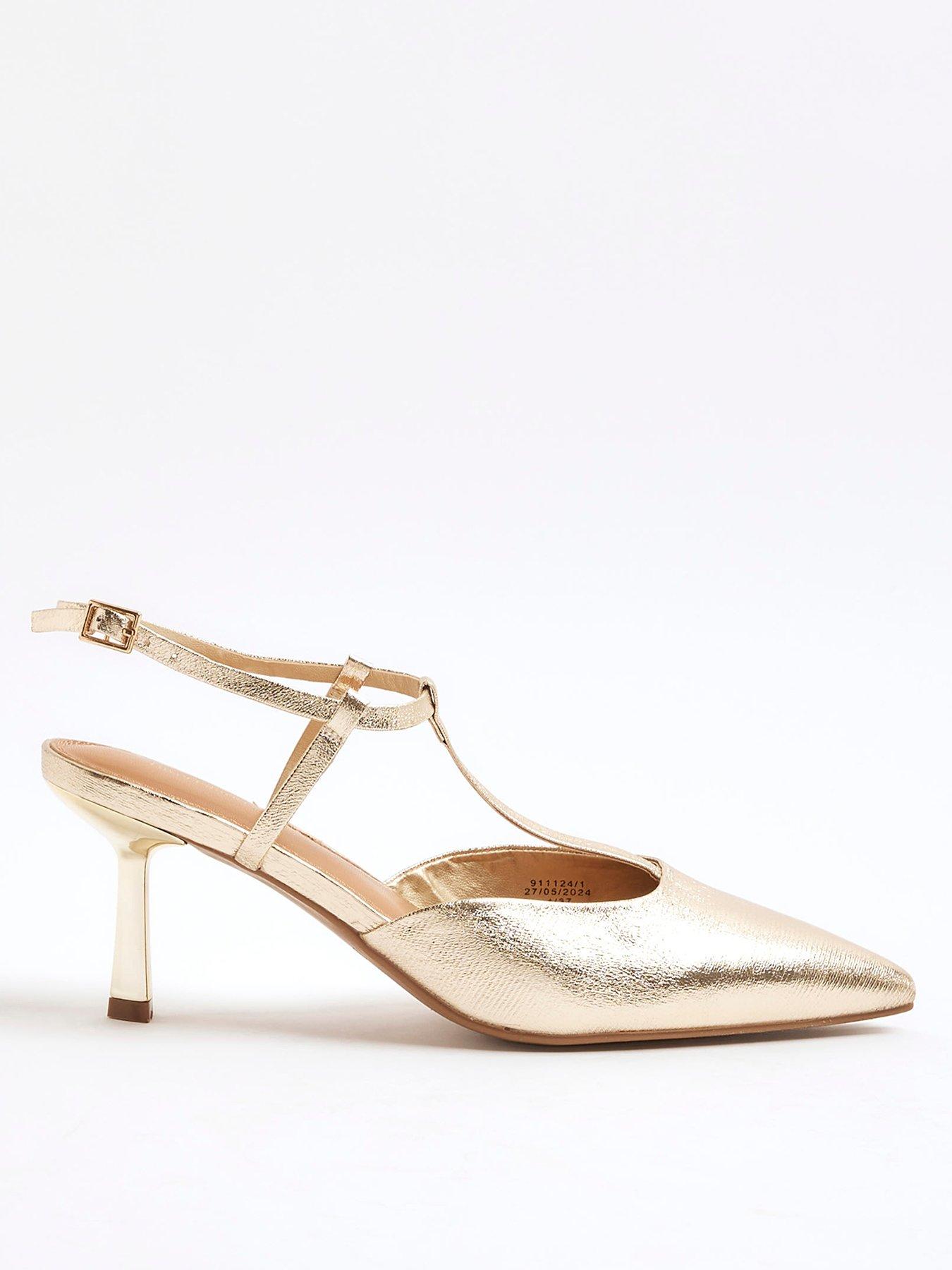 river-island-t-bar-heeled-court-shoe-gold