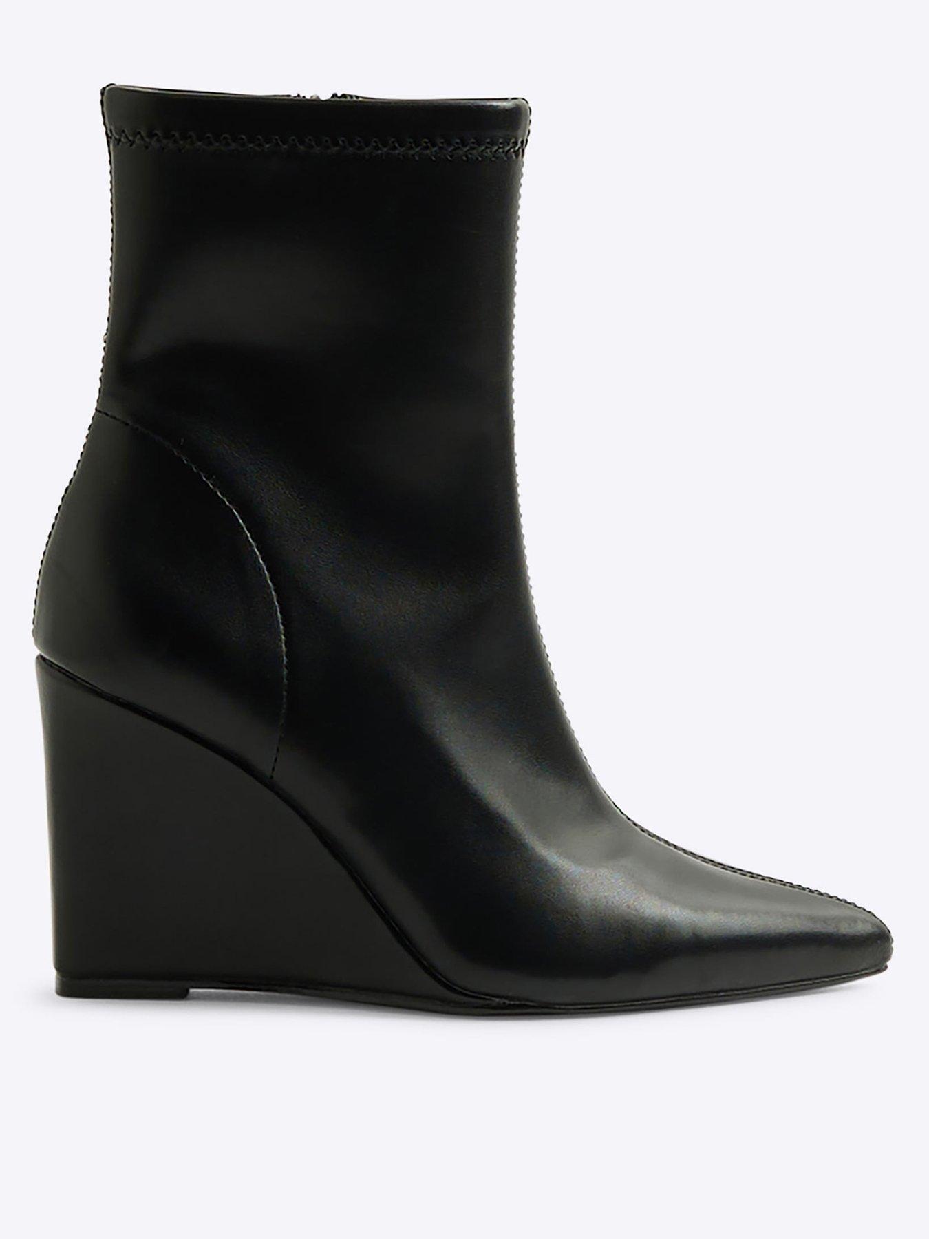 river-island-pointed-wedge-black