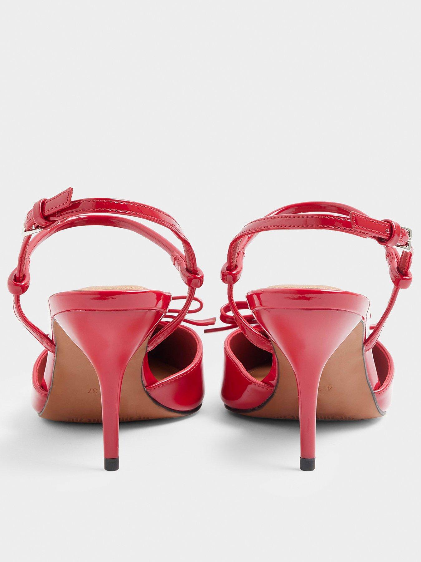 river-island-bow-mid-heel-court-shoe-redback