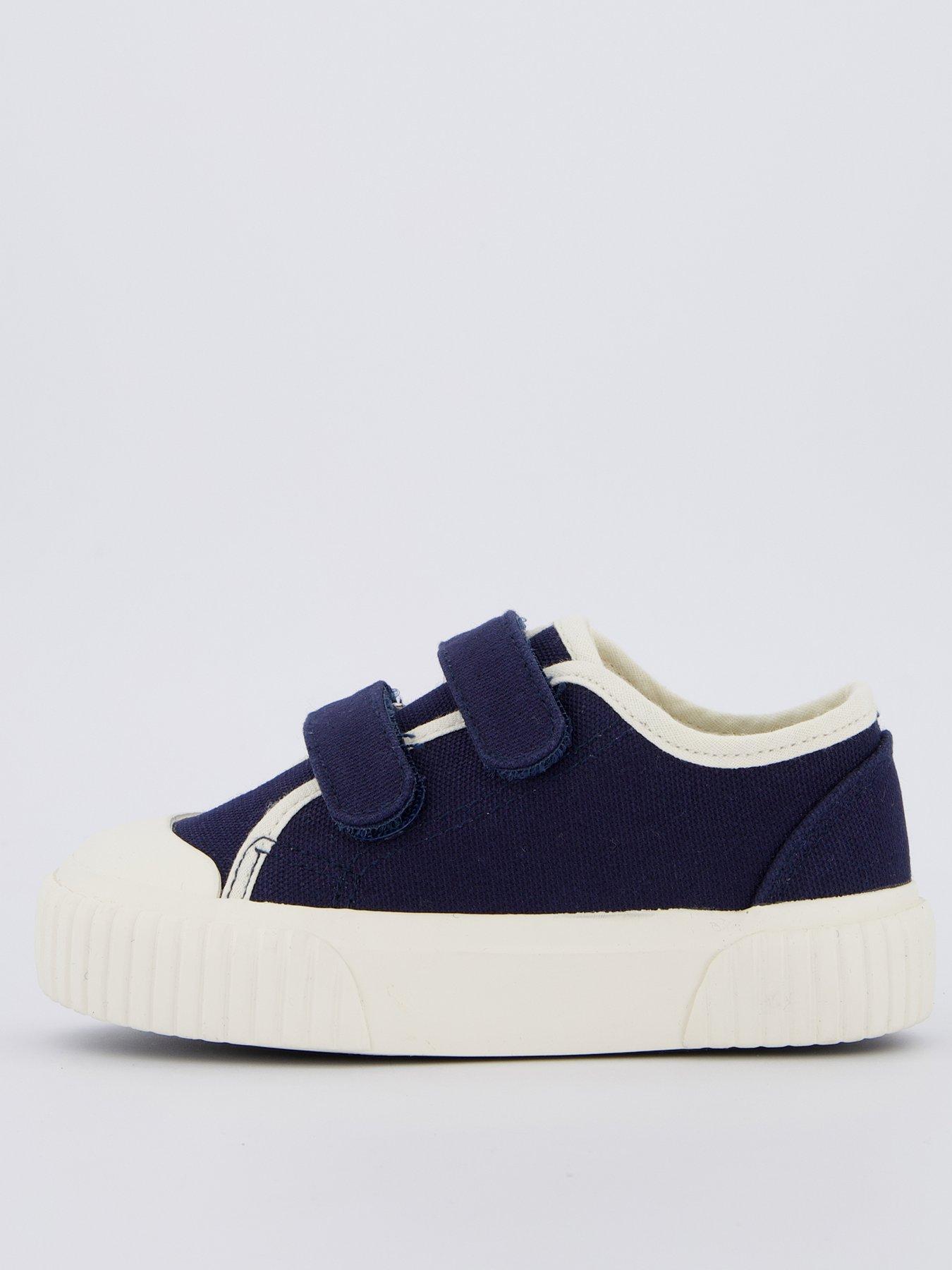 Image 1 of 7 of Everyday Kids Canvas Twin Strap Pumps - Navy