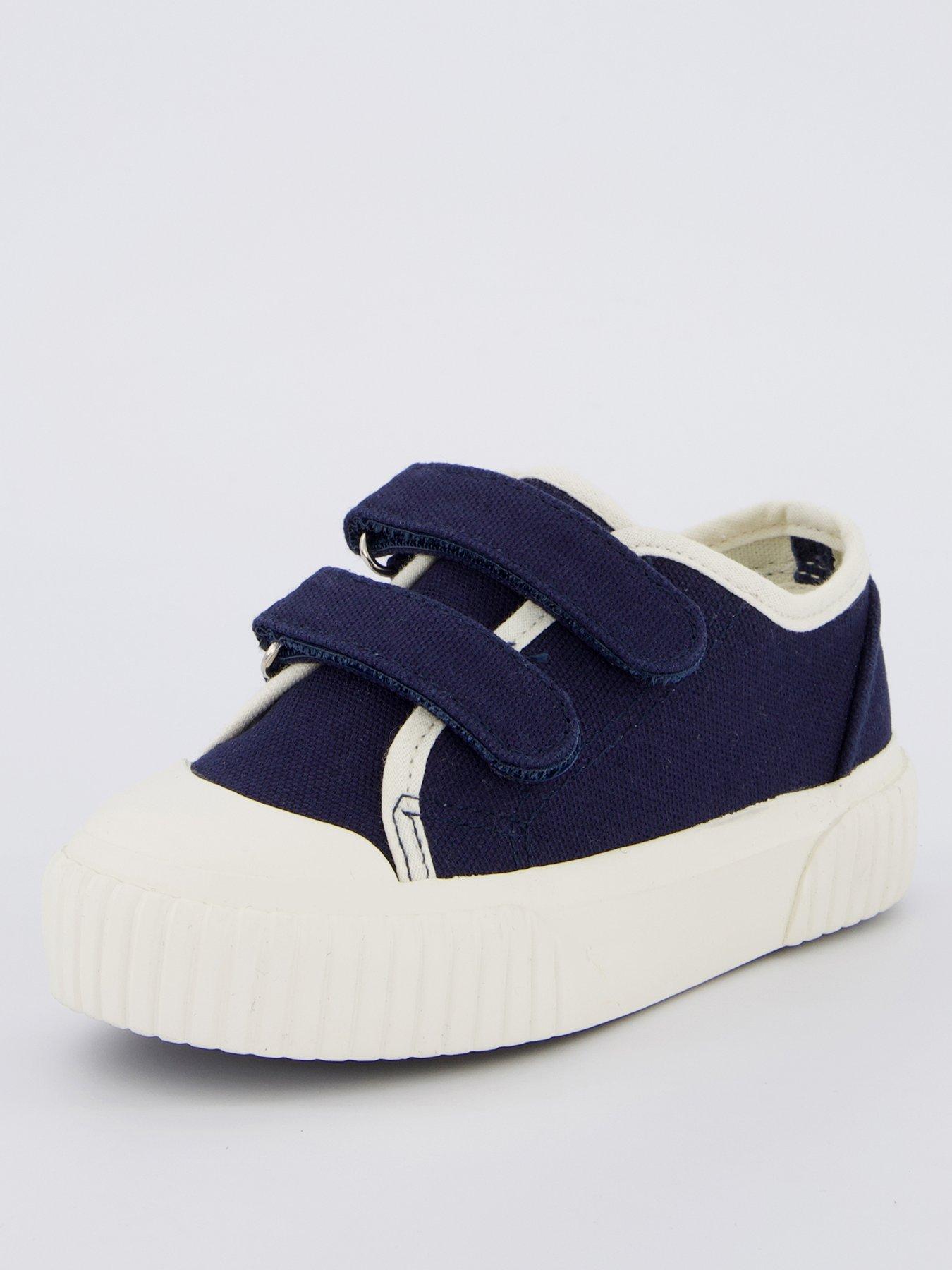 Image 2 of 7 of Everyday Kids Canvas Twin Strap Pumps - Navy