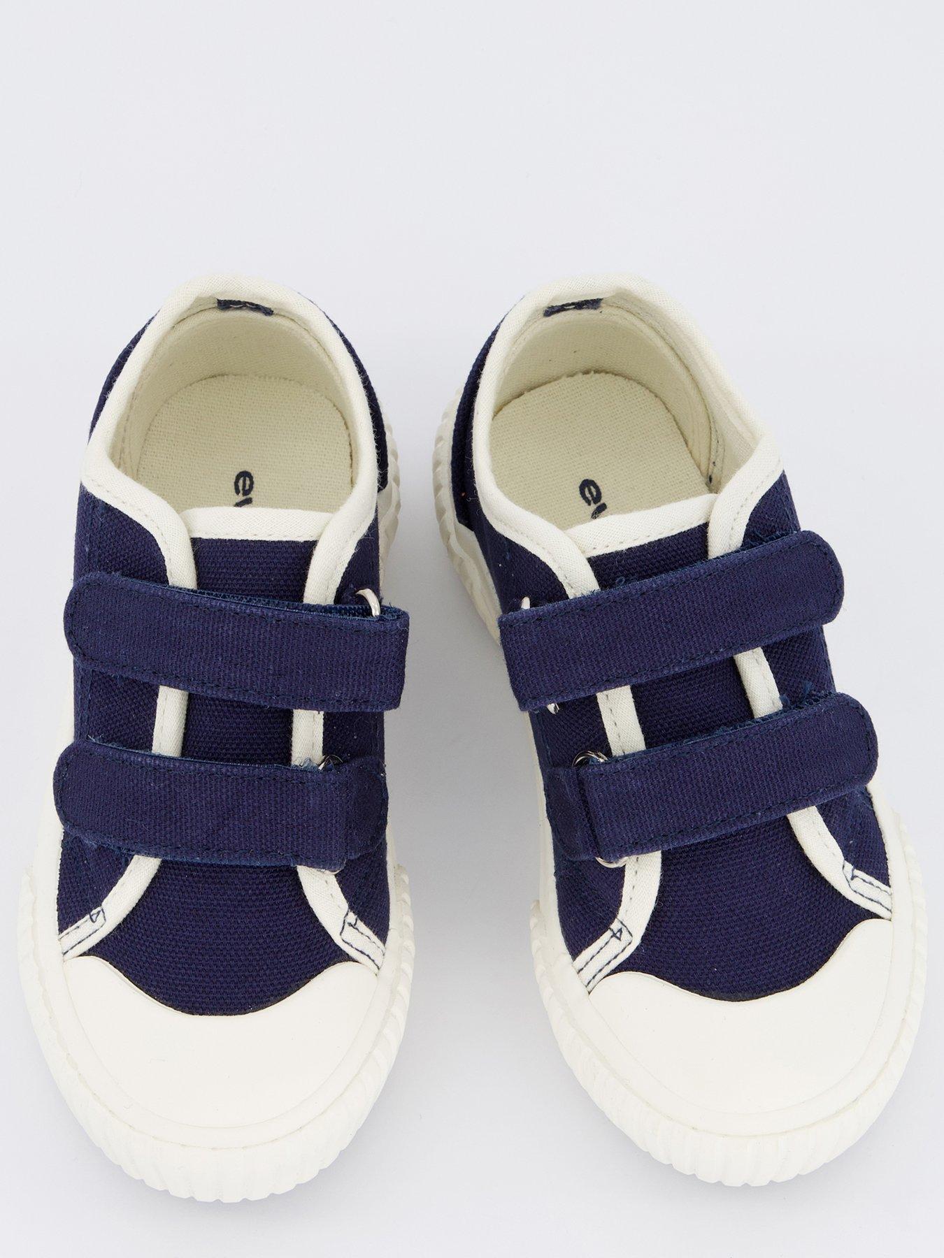 Image 3 of 7 of Everyday Kids Canvas Twin Strap Pumps - Navy