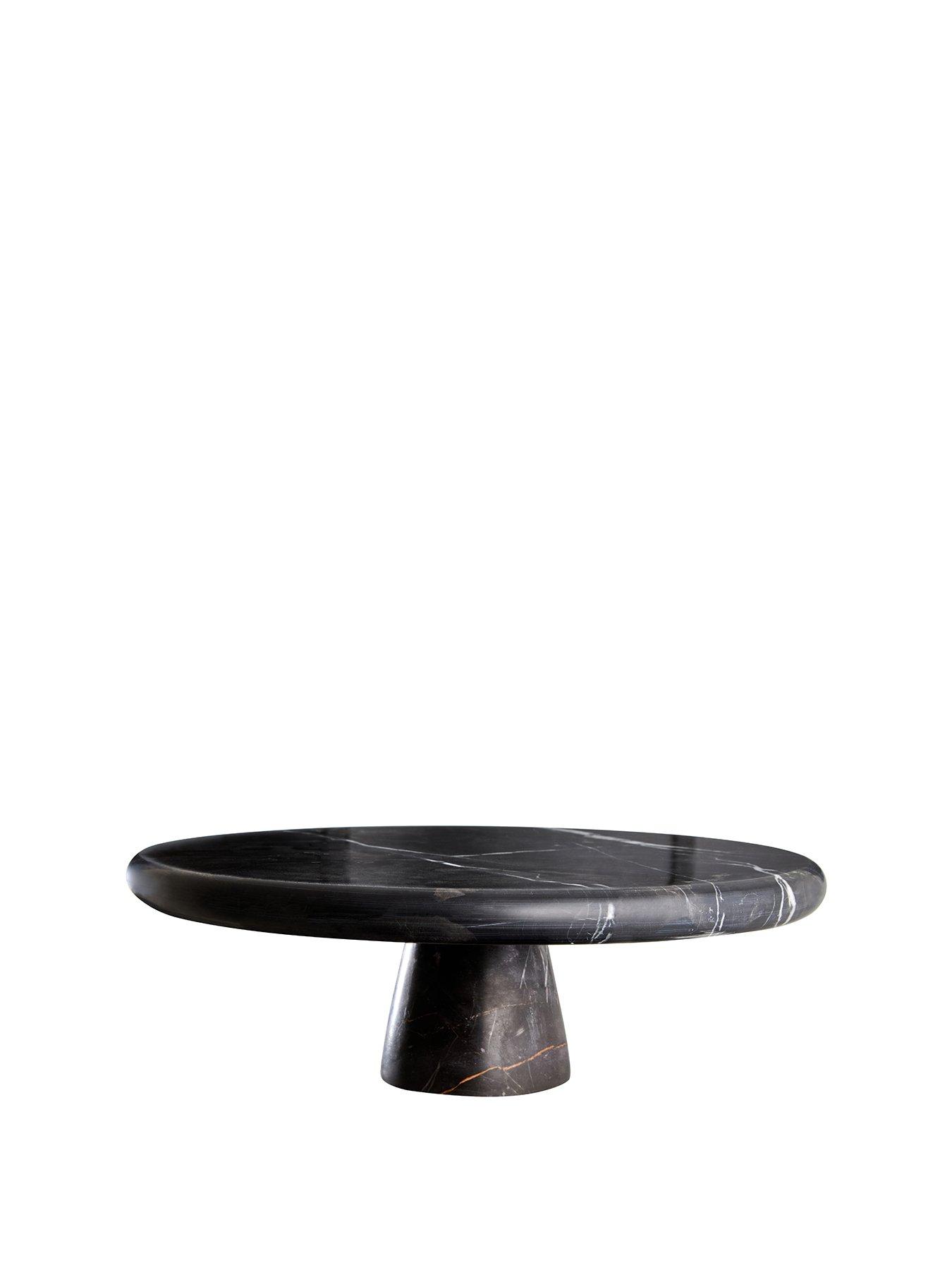 premier-housewares-black-and-gold-marble-cake-stand