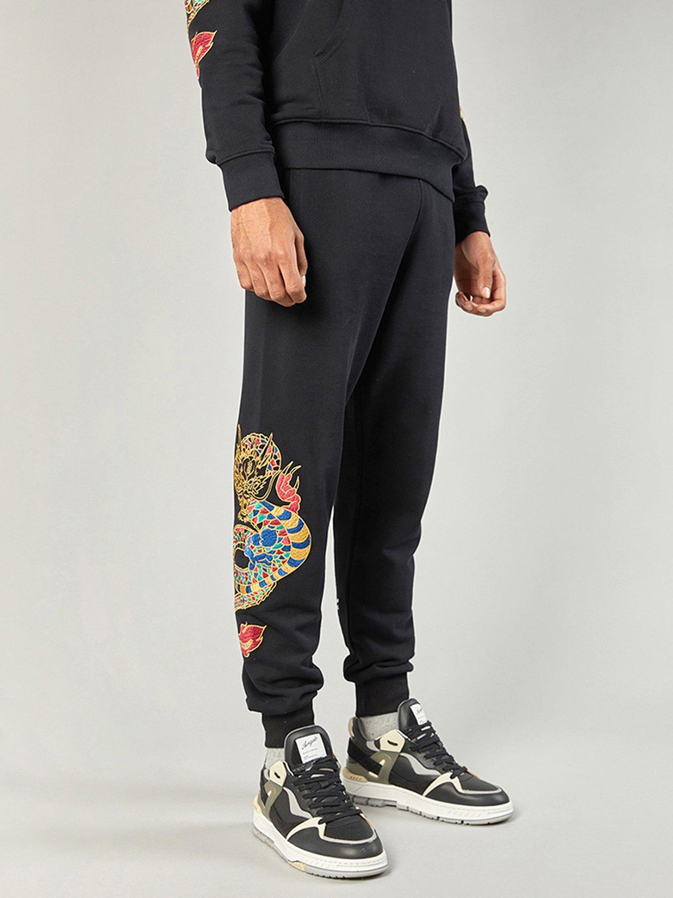 criminal-damage-criminal-damage-gold-dragon-joggers-black