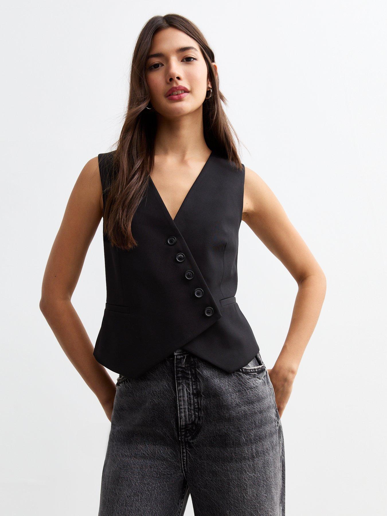 new-look-asymmetric-buttoned-waistcoat-black