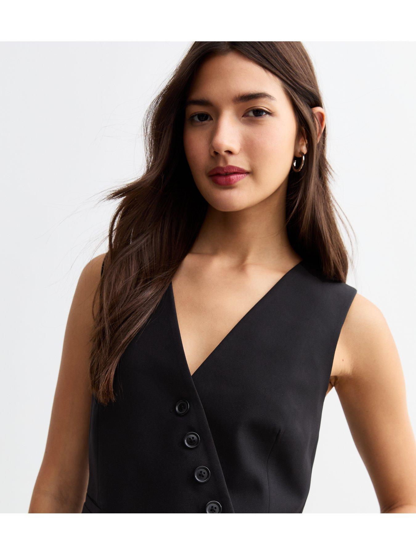 new-look-black-asymmetric-buttoned-waistcoatoutfit